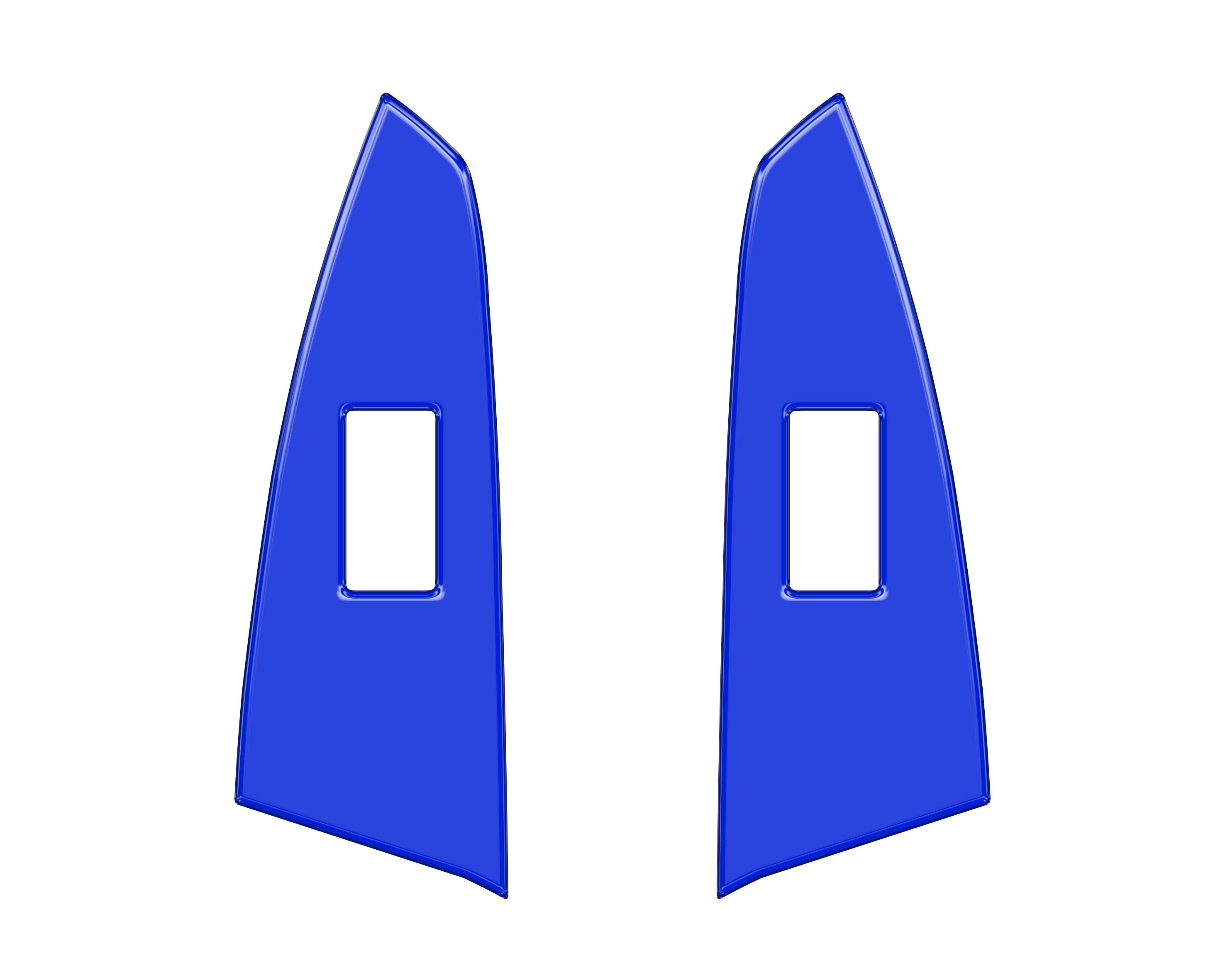 D-Cab Rear Door Switch Panel Accent Trim Fits 2014-2021 Toyota Tundra Rear Doors (D-Cab) *OE Color - Voodoo Blue