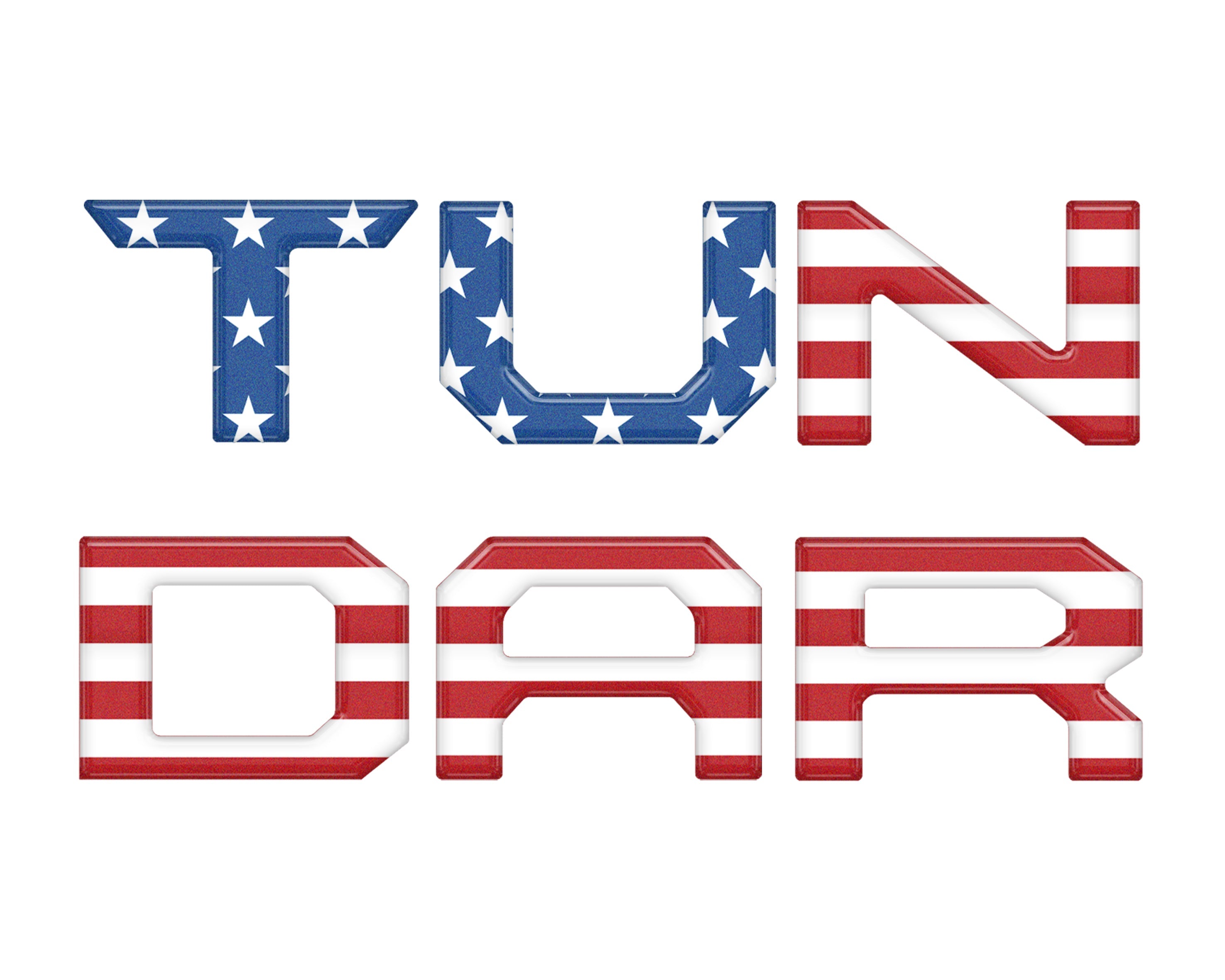 Lower Grille Letter Inserts Fits 2022-2026 Toyota Tundra