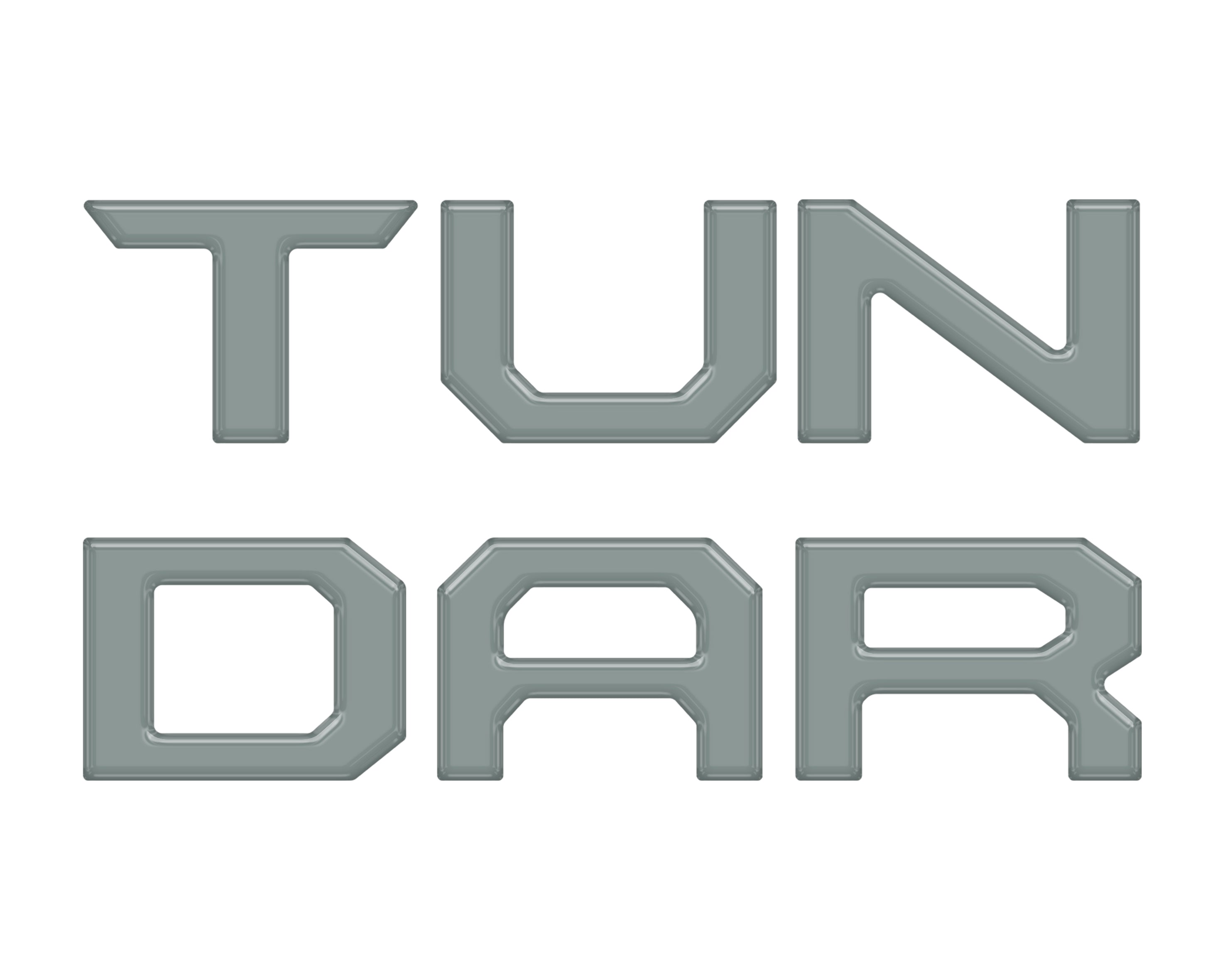 Grille Letter Inserts Fits 2022-2022 Toyota Tundra *OE Color - Lunar Rock
