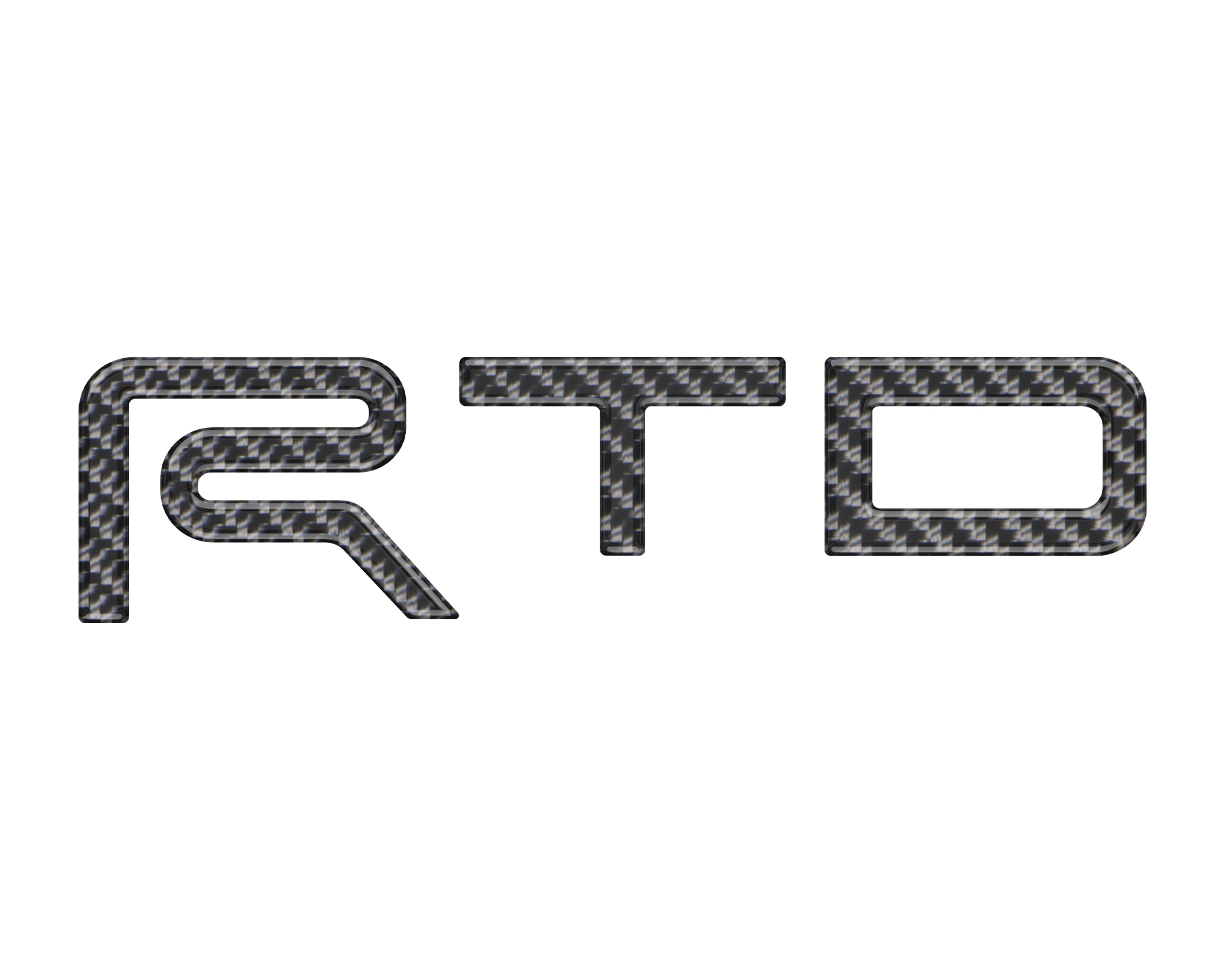 TRD Grille Letter Inserts Fits 2022-2022 Toyota Tundra Real Carbon Fiber(Domed)