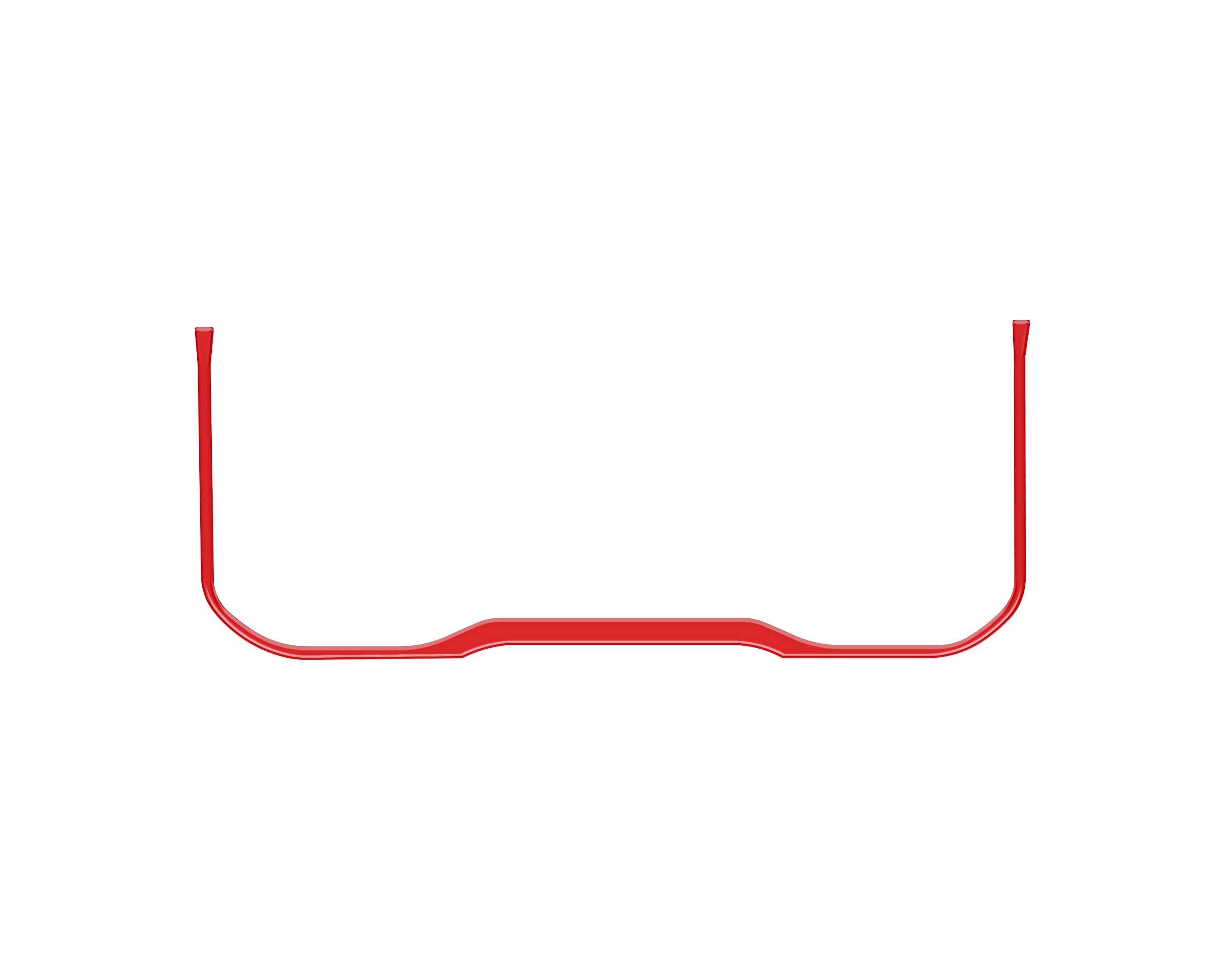 Lower Instrument Gauge Cluster Accent Trim Fits 2022-2022 Toyota Tundra *OE Color - Gloss TRD Red