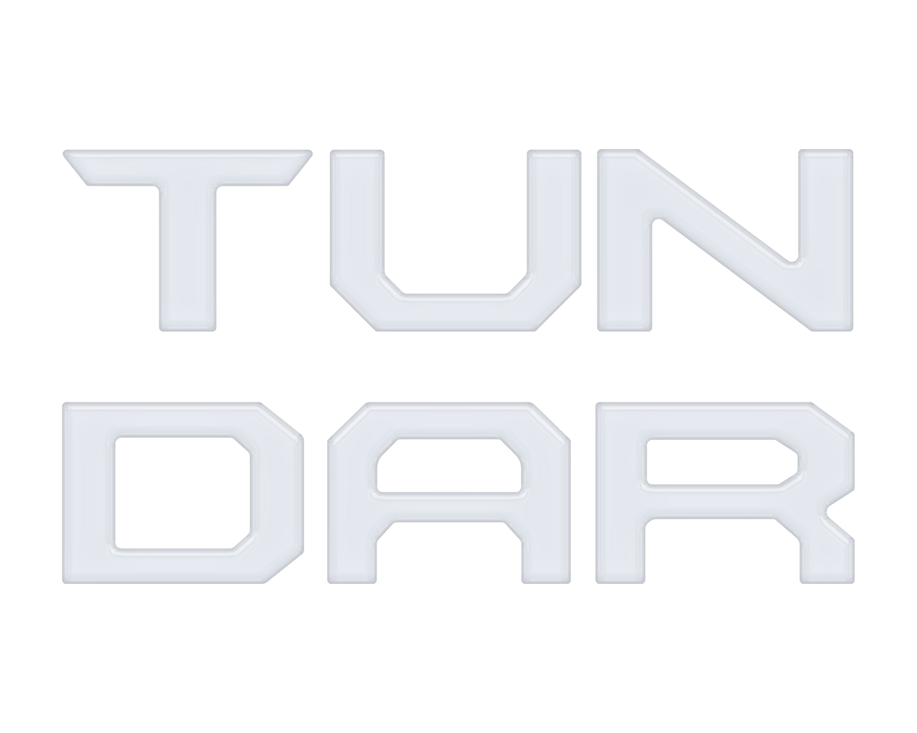 Tailgate Letter Inserts Fits 2022-2022 Toyota Tundra Gloss White