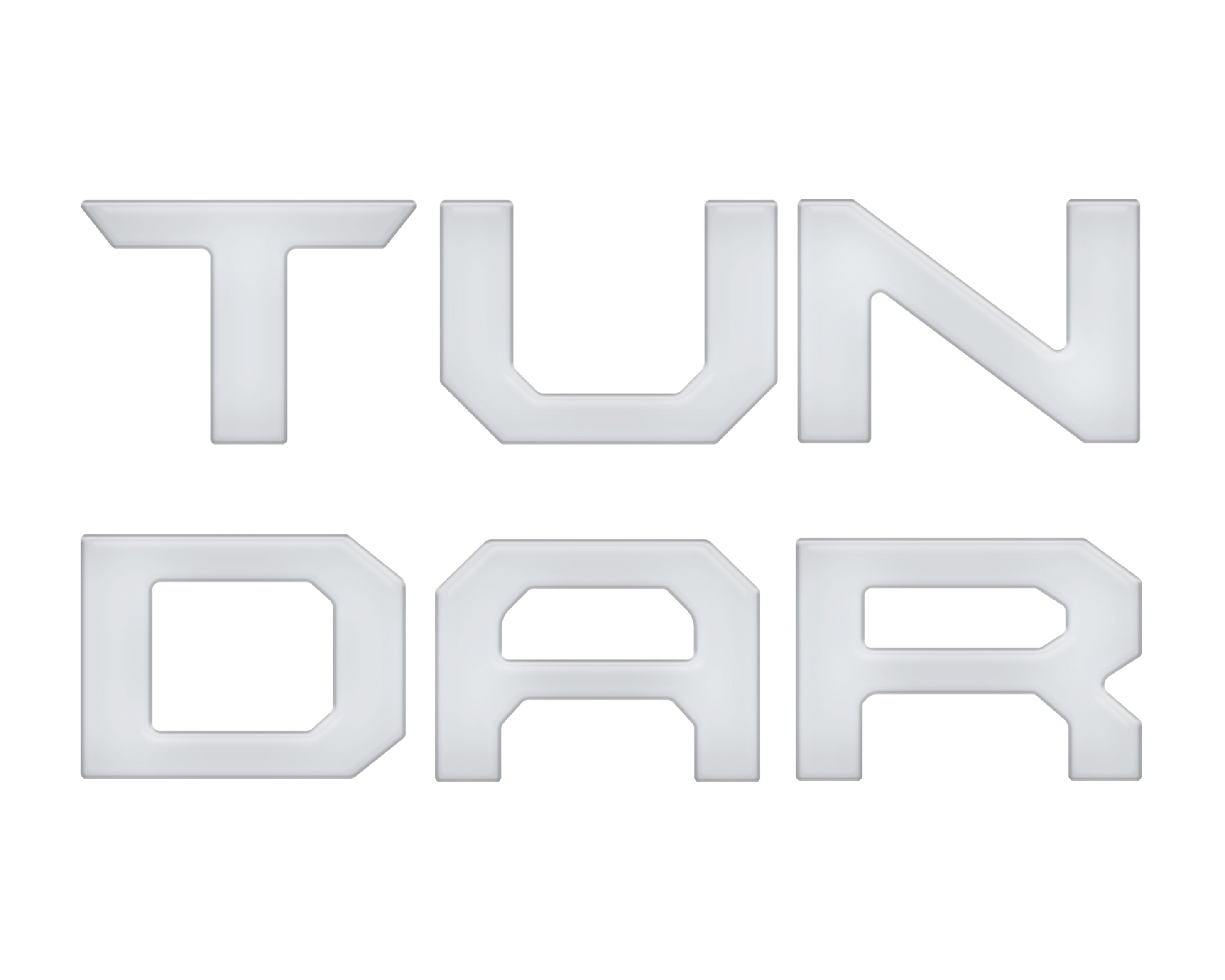 Tailgate Letter Inserts Fits 2022-2022 Toyota Tundra Matte White
