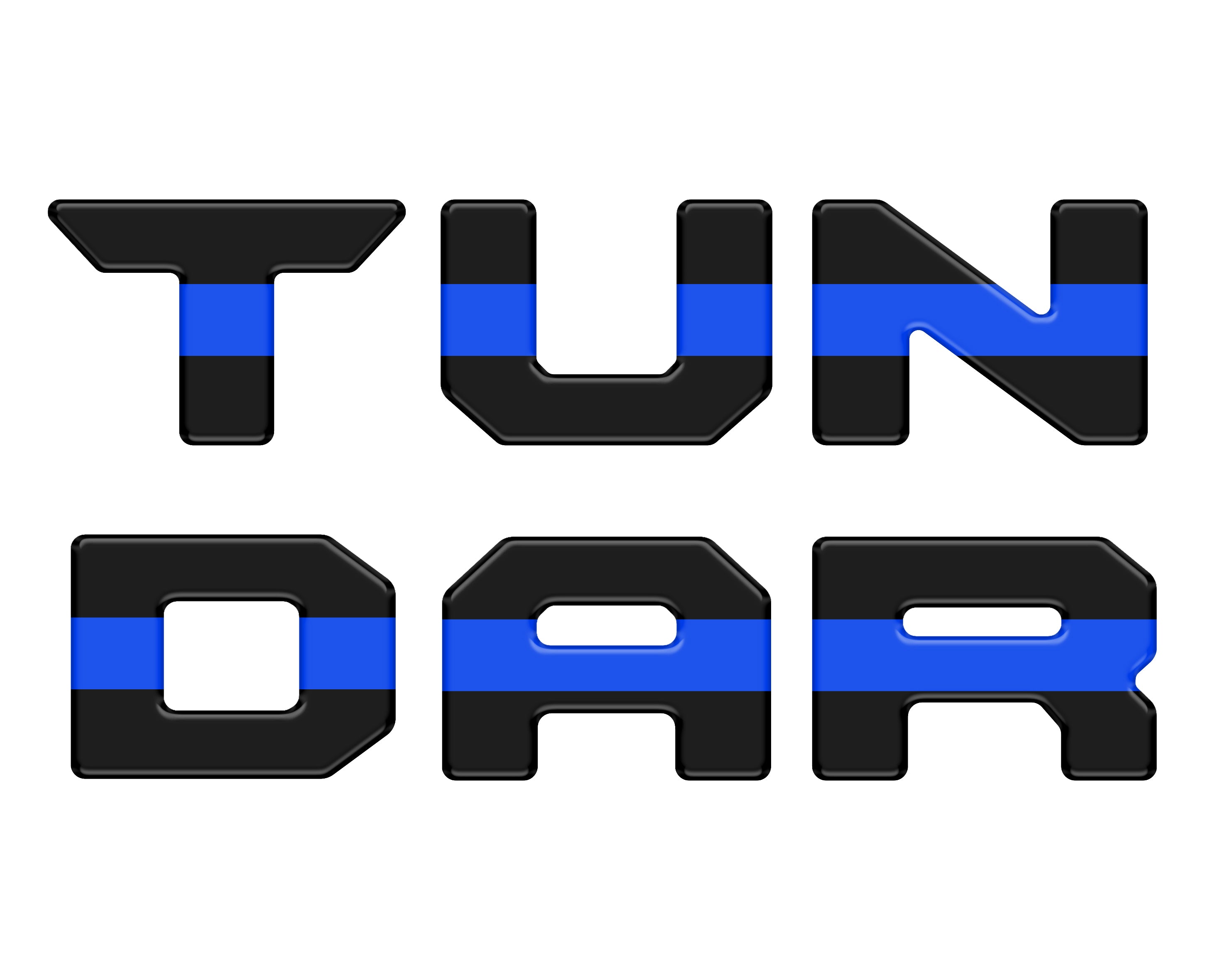 Tufskinz Bed Rail Tailgate Letter Overlays Fits 2022-2026 Toyota Tundra