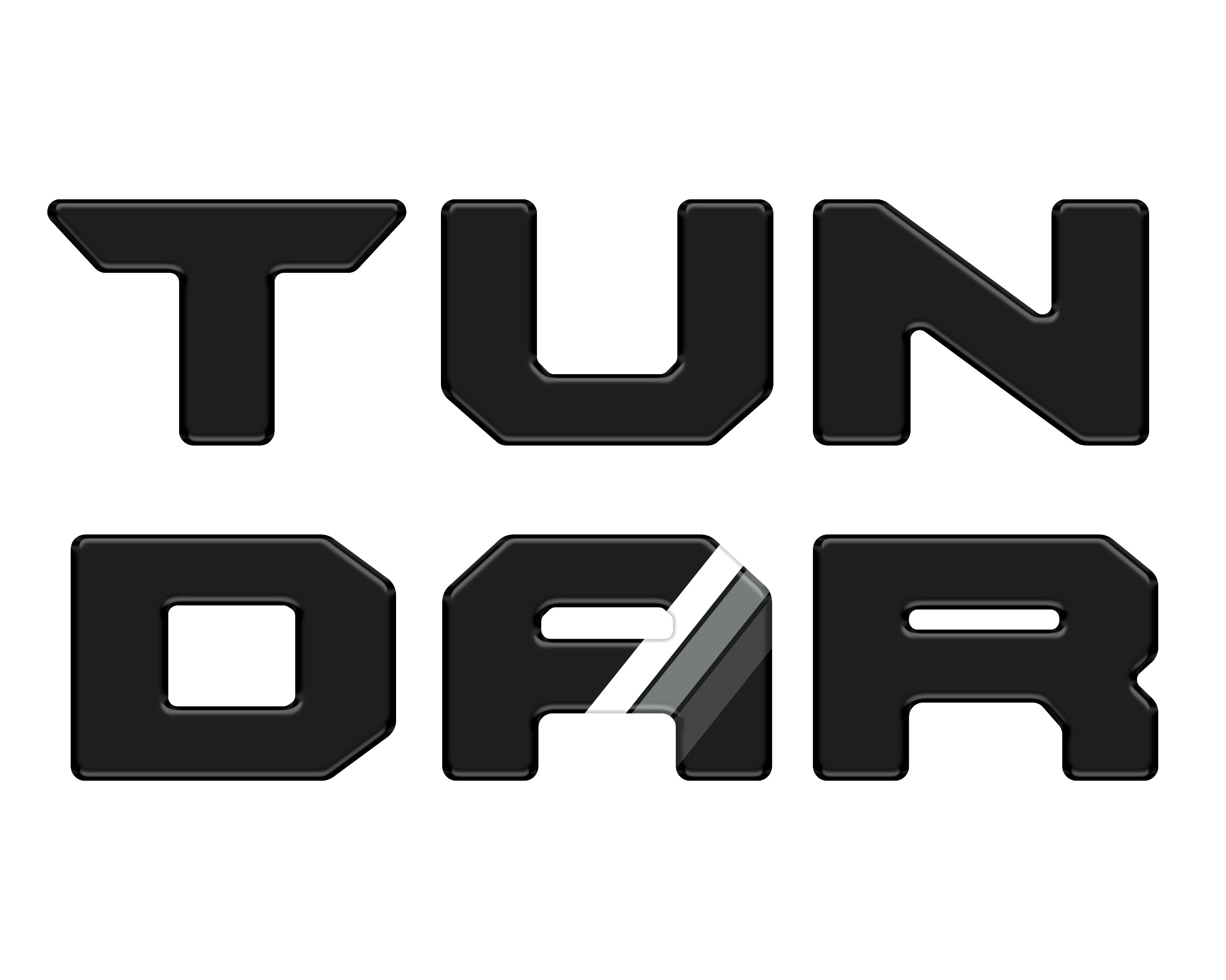 Tufskinz Bed Rail Tailgate Letter Overlays Fits 2022-2026 Toyota Tundra