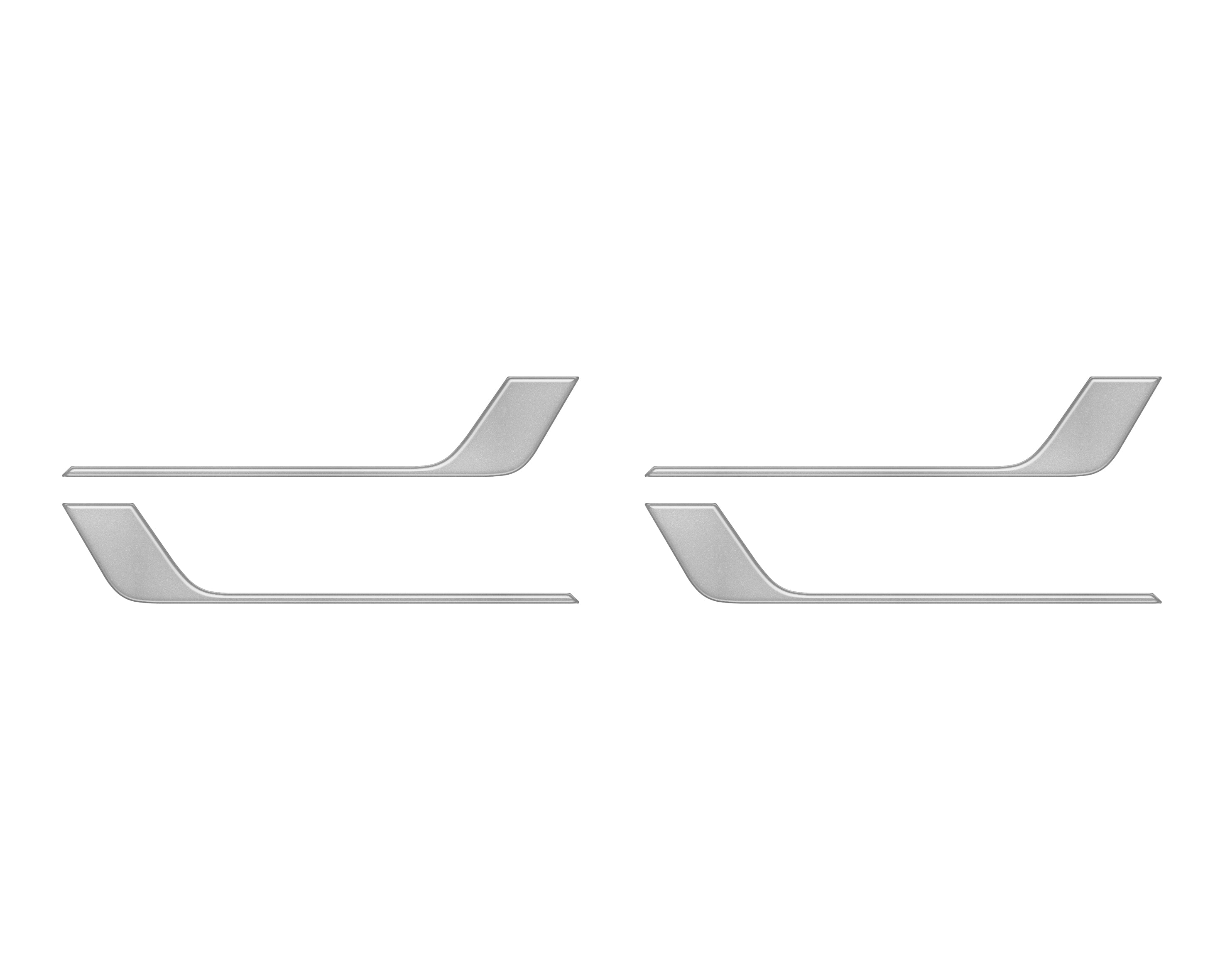 Crew Max 4 Door Lower Accent Trim Fits 2022-2022 Toyota Tundra CrewMax (4 Piece Kit) *OE Color - Celestial Silver Metallic