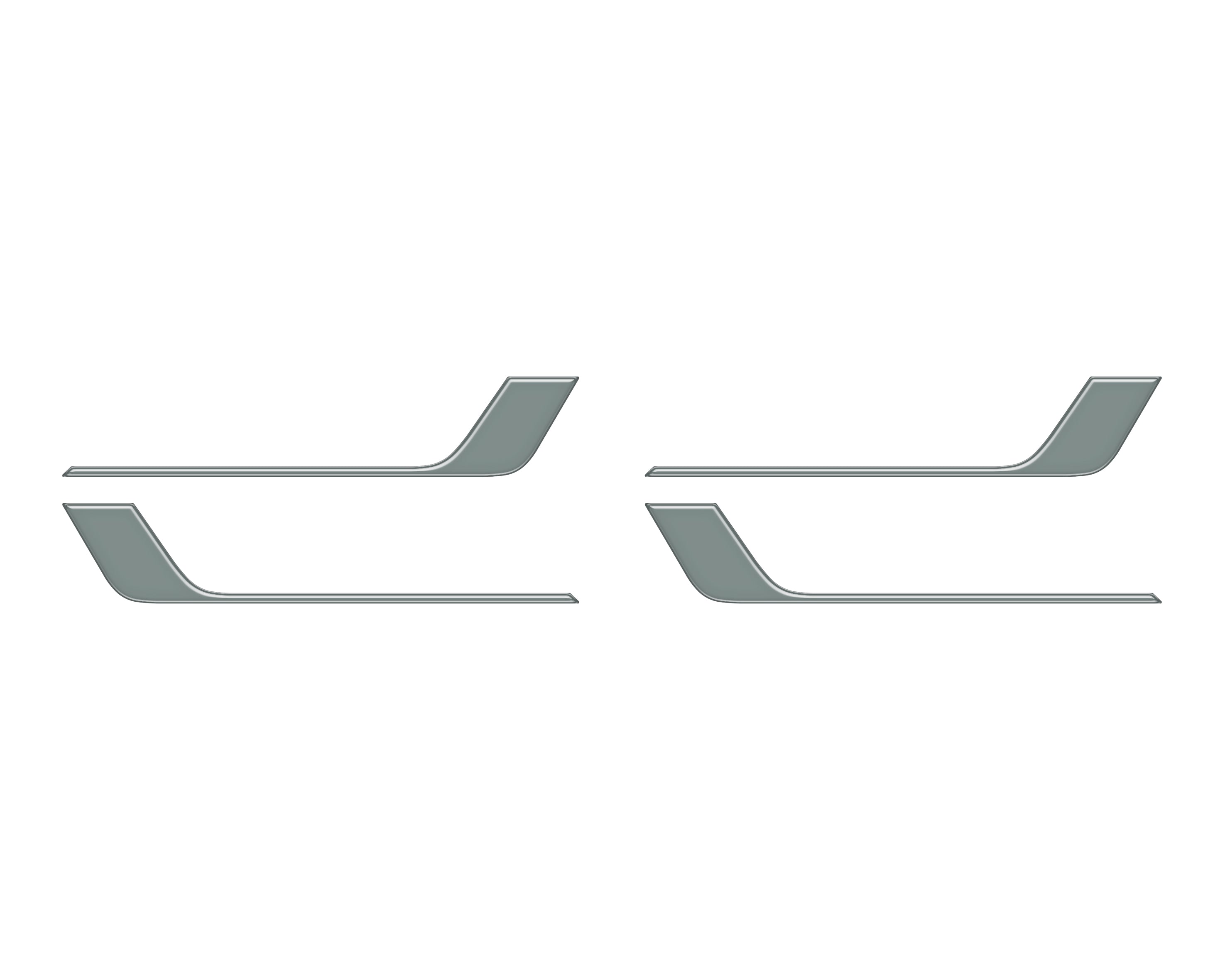Crew Max 4 Door Lower Accent Trim Fits 2022-2022 Toyota Tundra CrewMax (4 Piece Kit) *OE Color - Lunar Rock