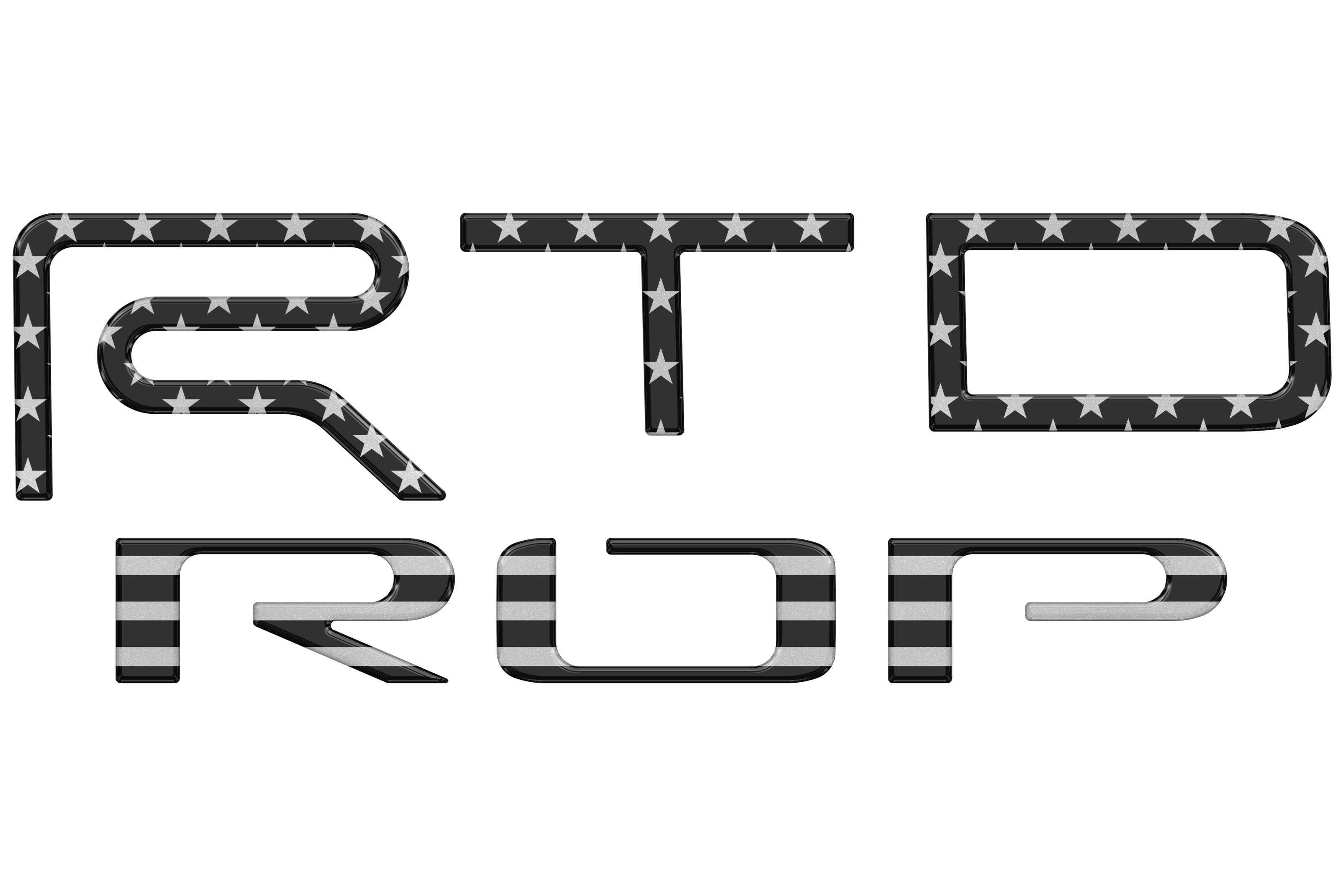 Tufskinz TRD Pro Tailgate Letter Inserts Fits 2022-2026 Toyota Tundra