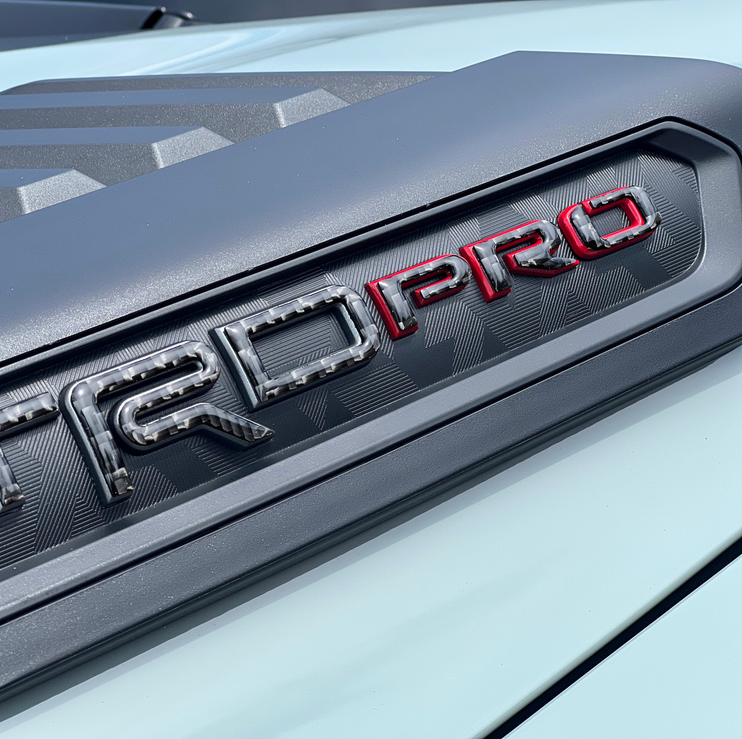 Hood Louver Letter Overlays Fits 2022-2026 Toyota Tundra TRD Pro