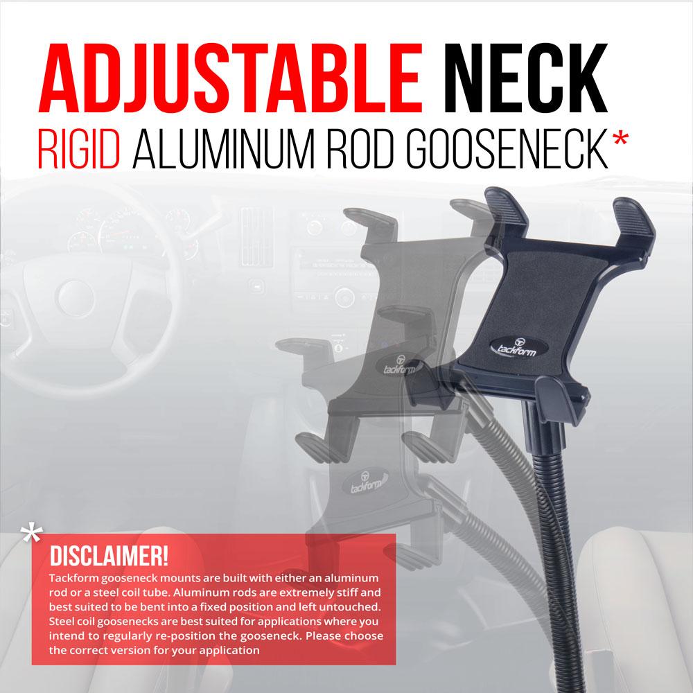 Tackform 22" seat rail tablet mount for universal fit
