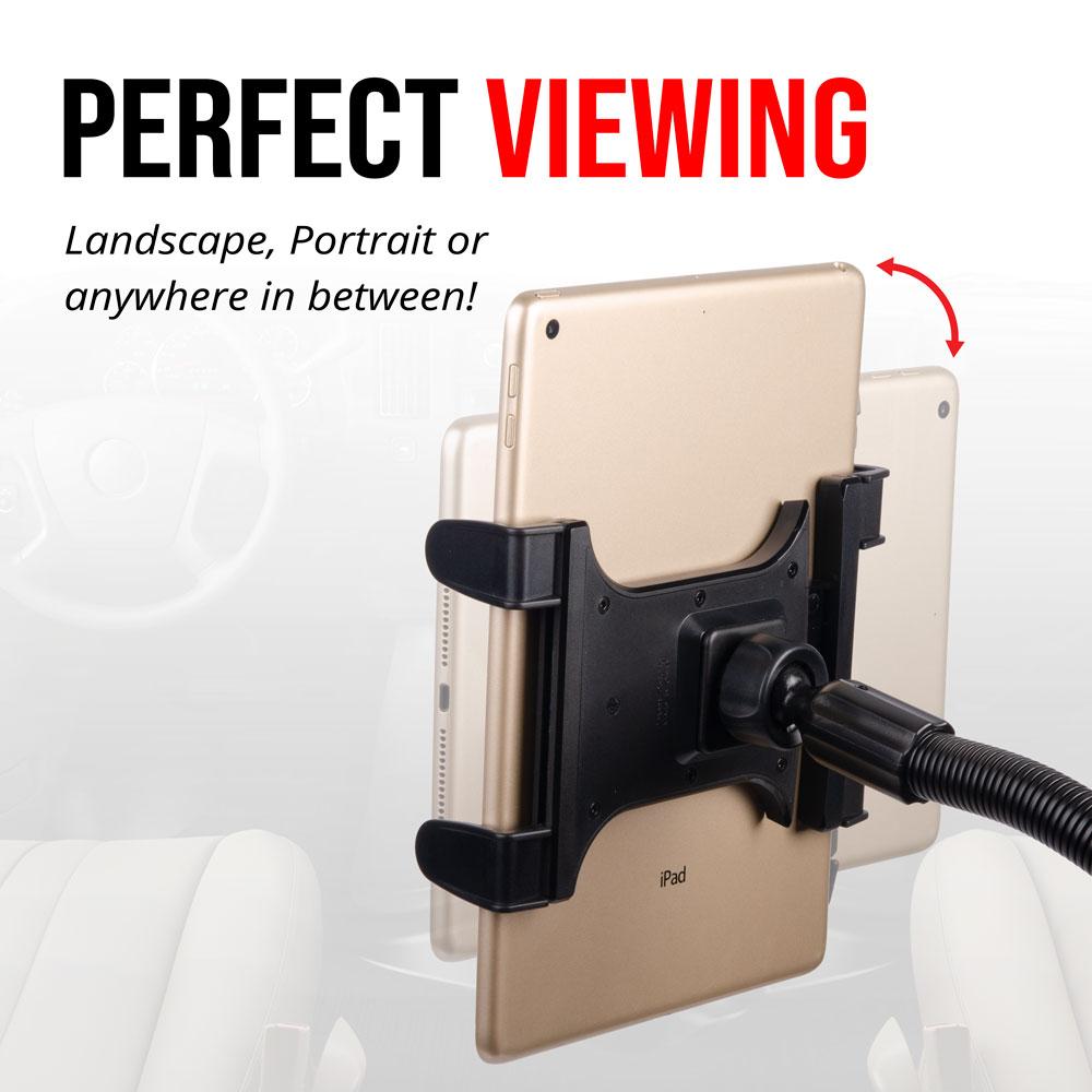 Tackform 22" seat rail tablet mount for universal fit