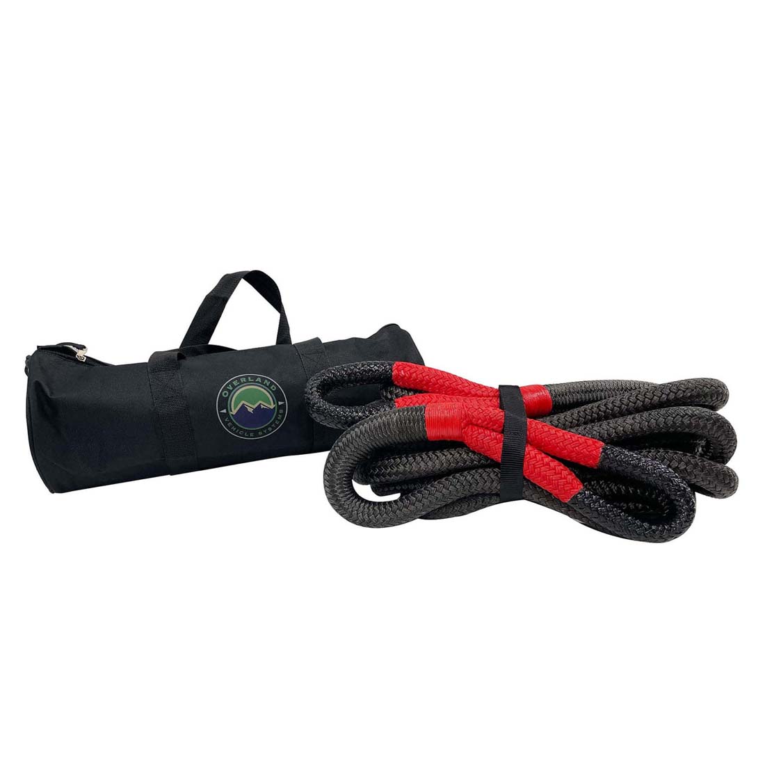 Overland Vehicle Systems Brute kinetic recovery rope with storage bag