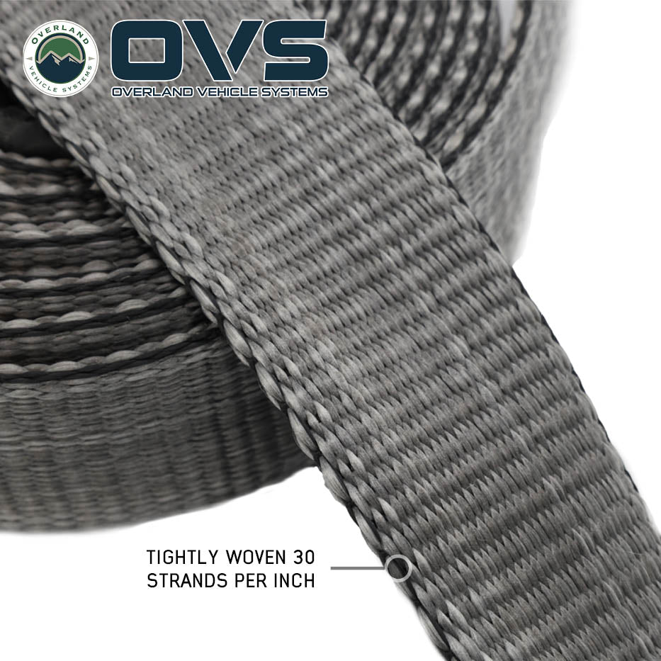 OVS Brute recovery tow strap with padded sleeve and storage bag - view 3
