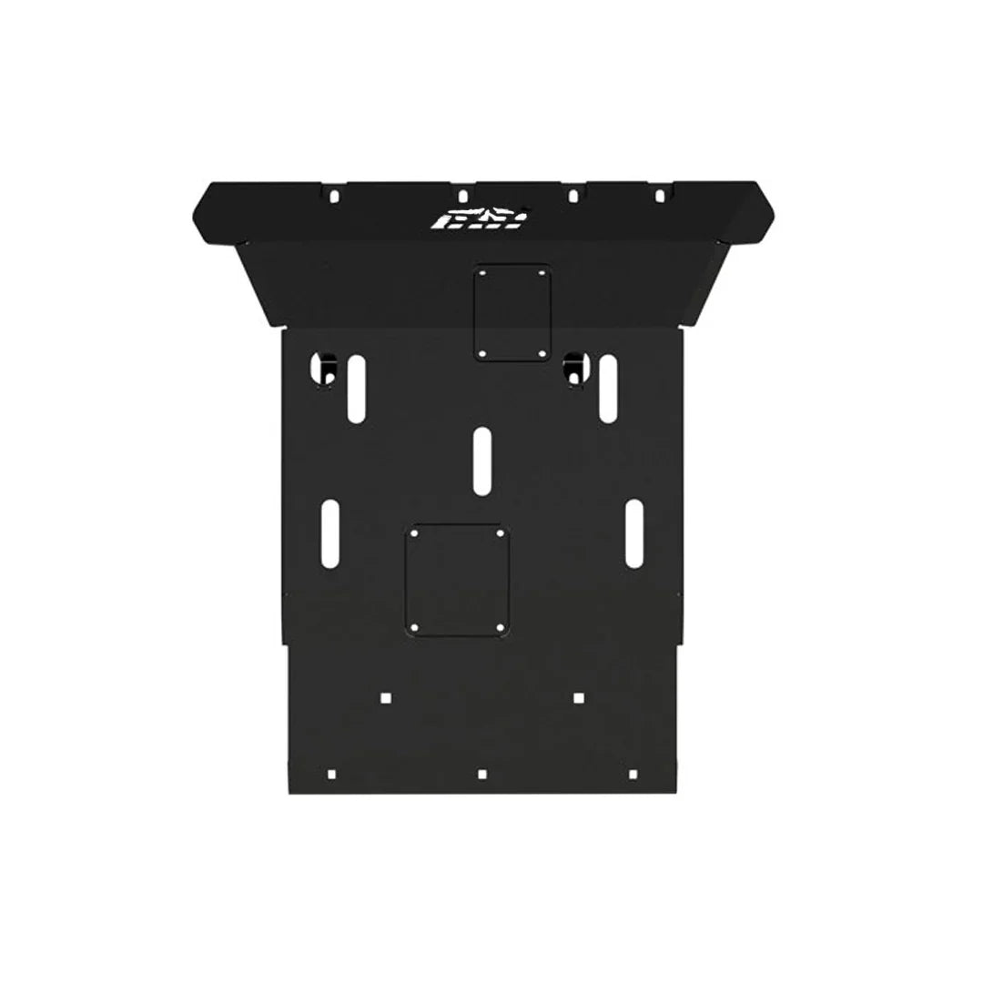 Black front skid plate for Toyota 4Runner 2010-2023, heavy-duty off-road protection