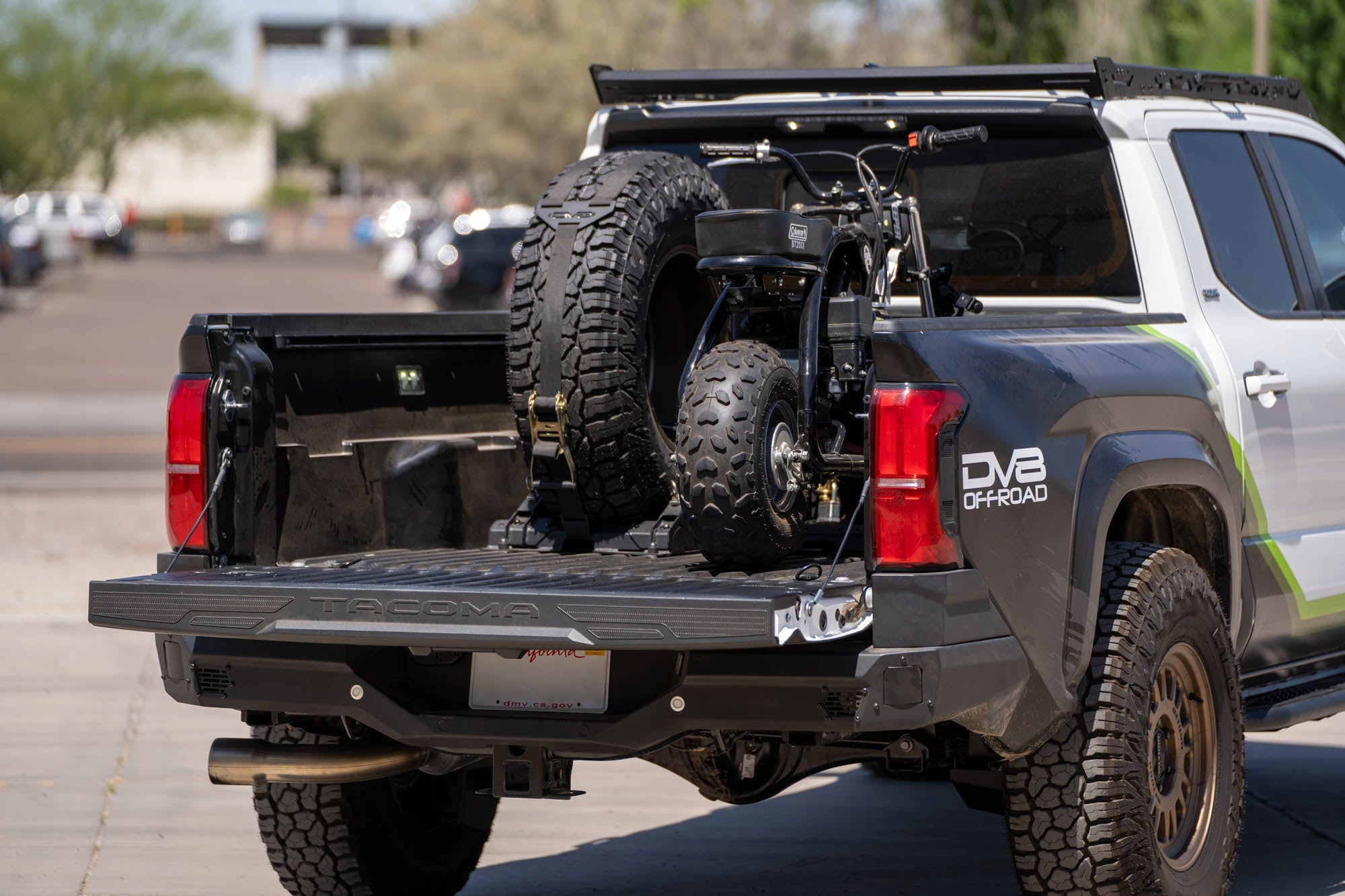 Truck-Bed-Universal-Tire-Carrier-_-Accessory-Mount-Installed-6 - NVMOS
