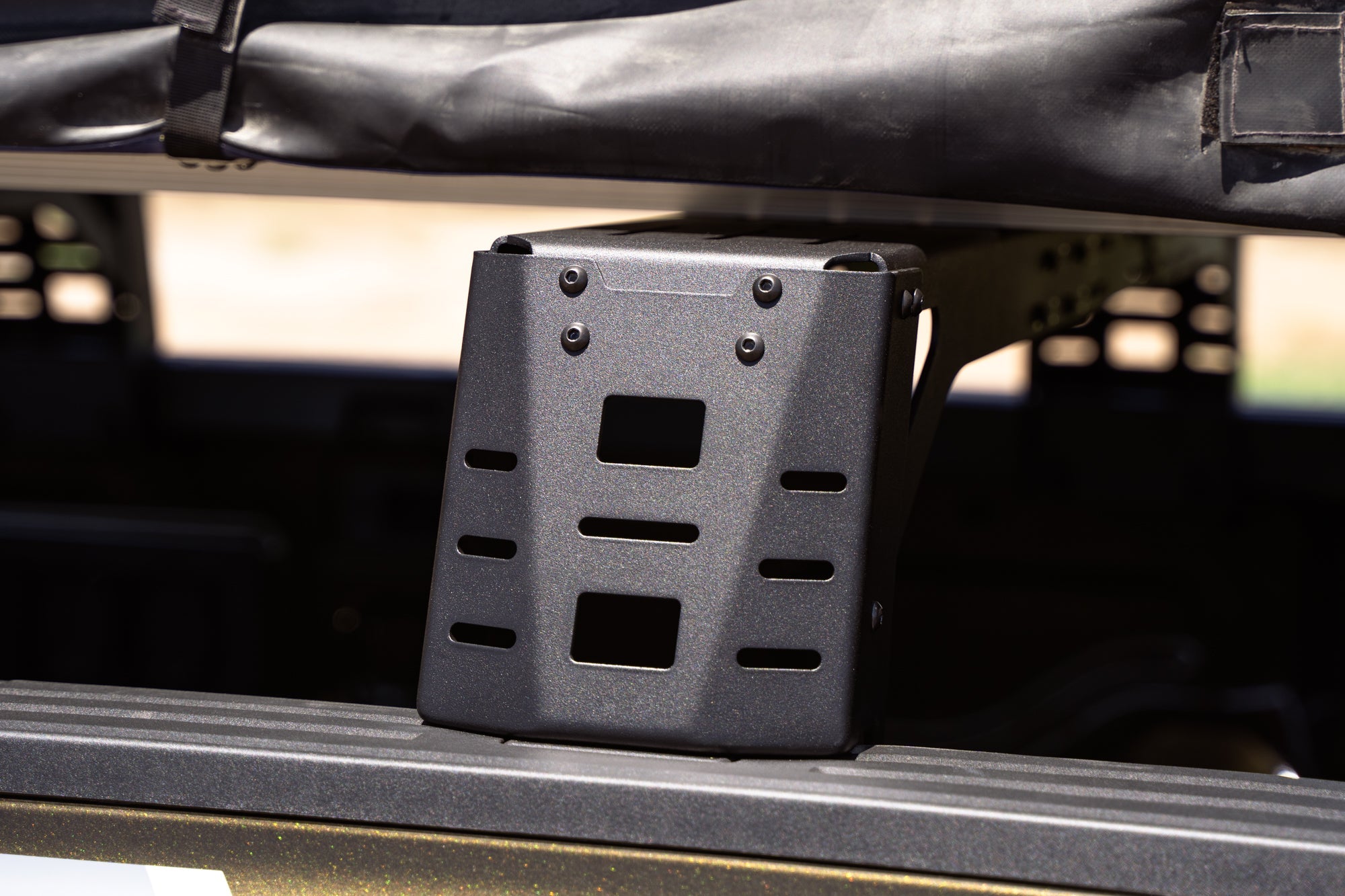 Universal-Truck-Bed-Rack-Cargo-Rails-Ranger-Raptor-w-tent-10 - NVMOS
