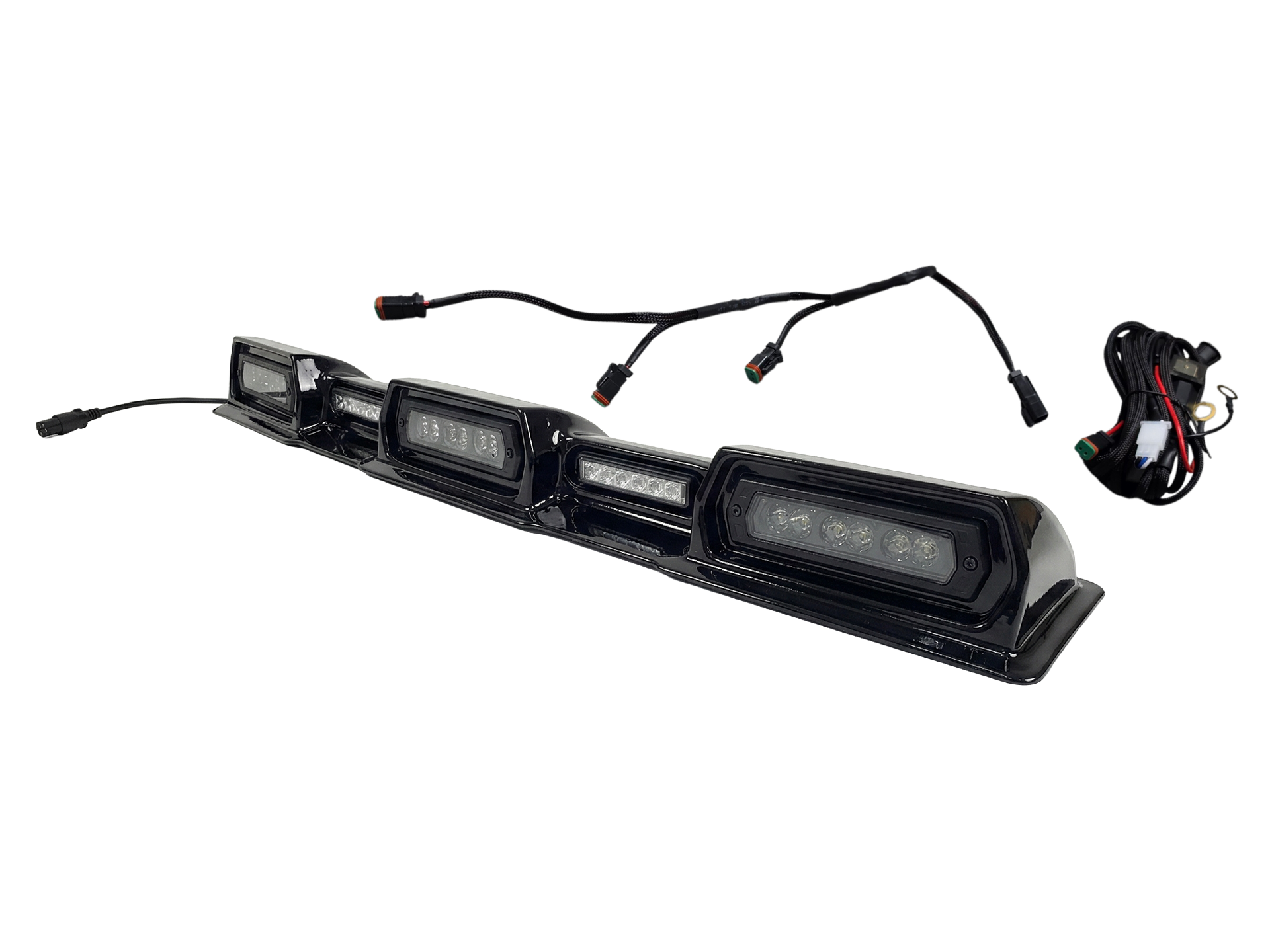 2024-2026 Toyota Tacoma PRO Integrated Roof Visor & Light System – Aero Housing with High-Output LED Light Bars & Dual-Color Markers