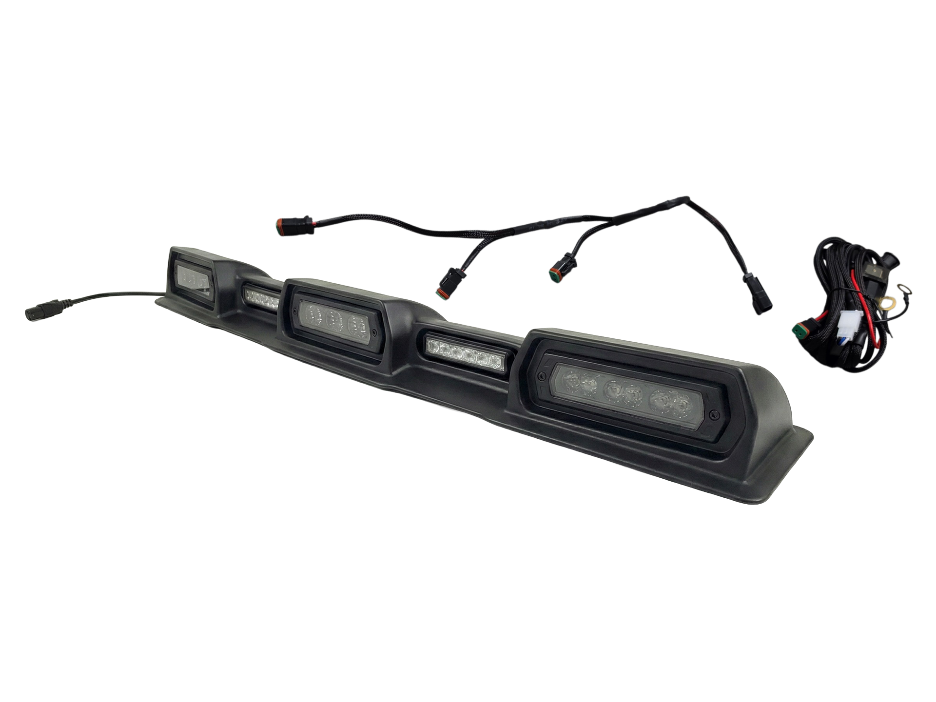 2024-2026 Toyota Tacoma PRO Integrated Roof Visor & Light System – Aero Housing with High-Output LED Light Bars & Dual-Color Markers