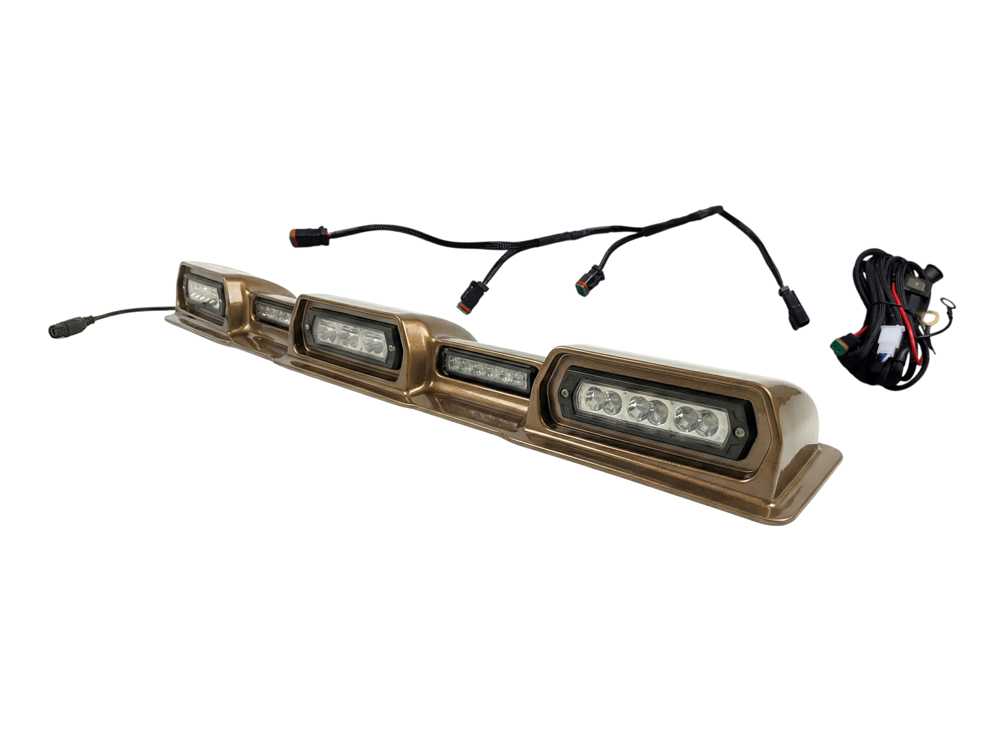 2024-2026 Toyota Tacoma PRO Integrated Roof Visor & Light System – Aero Housing with High-Output LED Light Bars & Dual-Color Markers