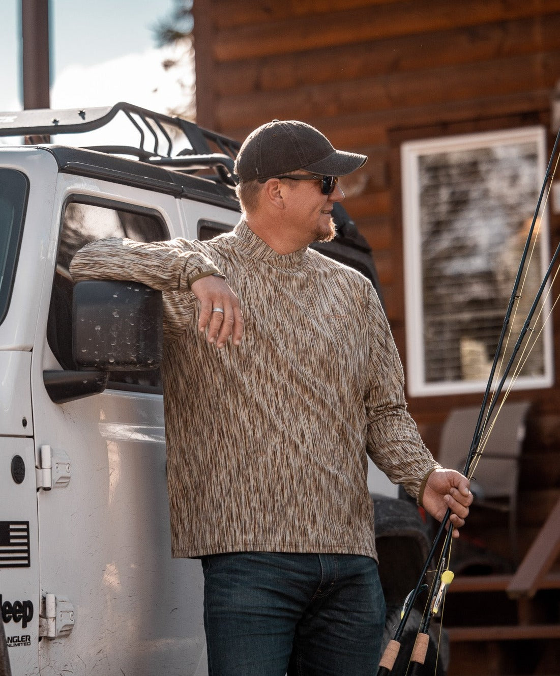Voormi Camiseta interior con corte cruzado para hombre