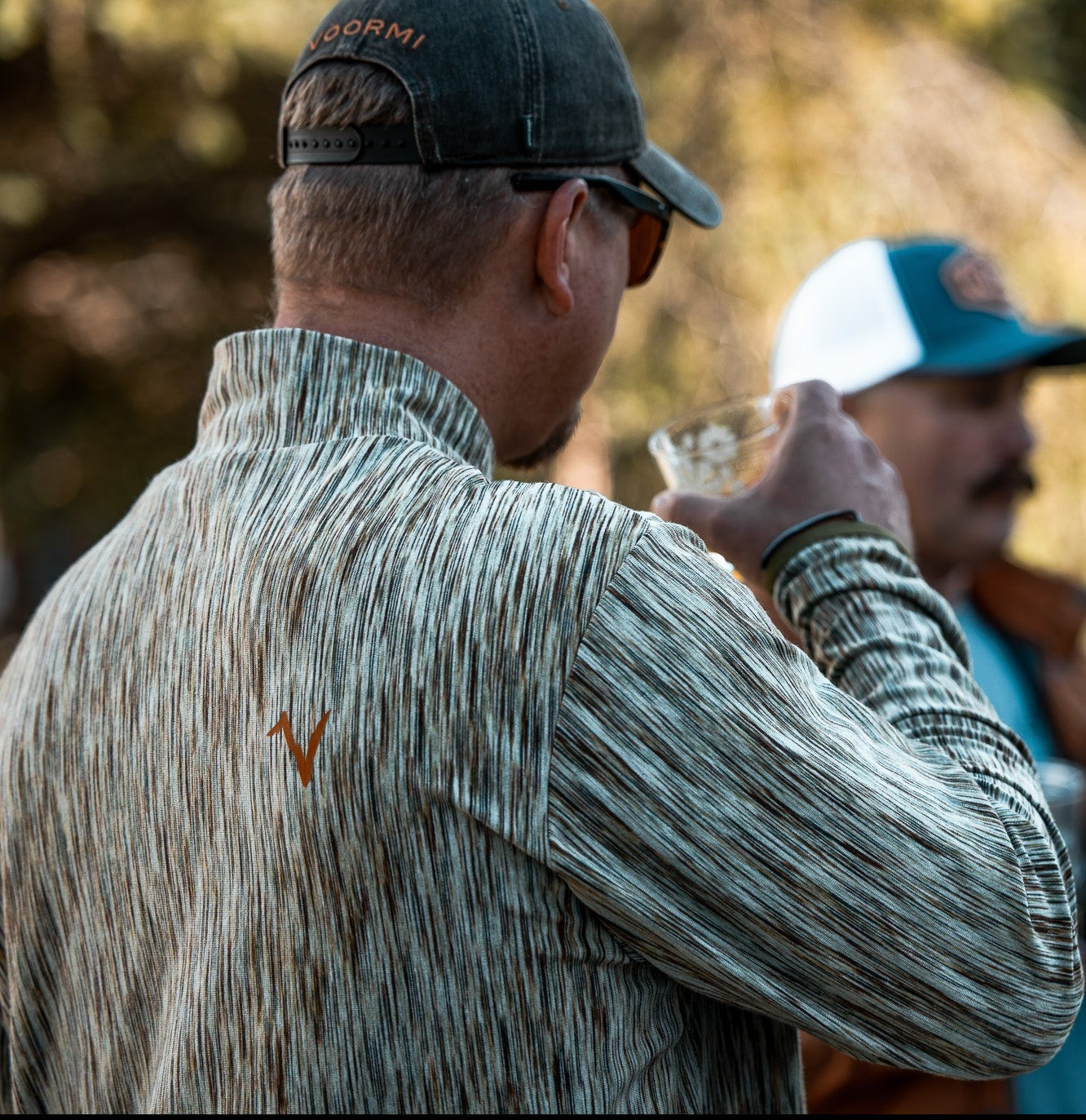 Voormi Camiseta interior con corte cruzado para hombre