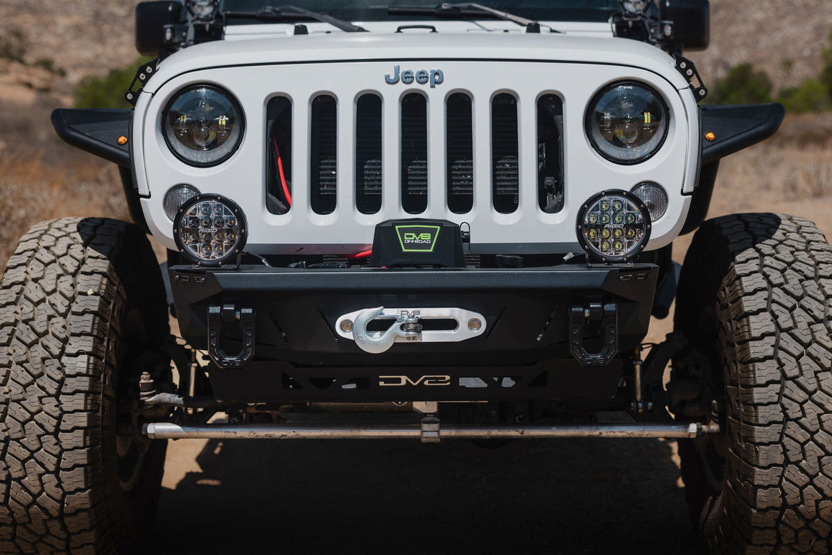 DV8 Offroad Xtract 9.5K synthetic rope winch for universal fit