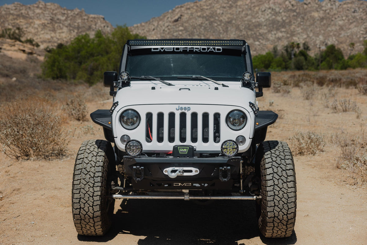 DV8 Offroad Xtract 9.5K synthetic rope winch for universal fit