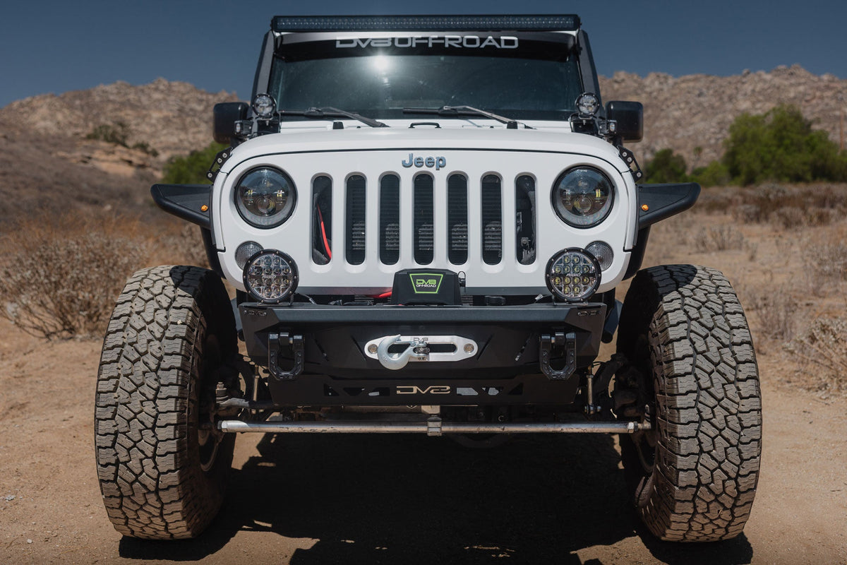 DV8 Offroad Xtract 9.5K synthetic rope winch for universal fit