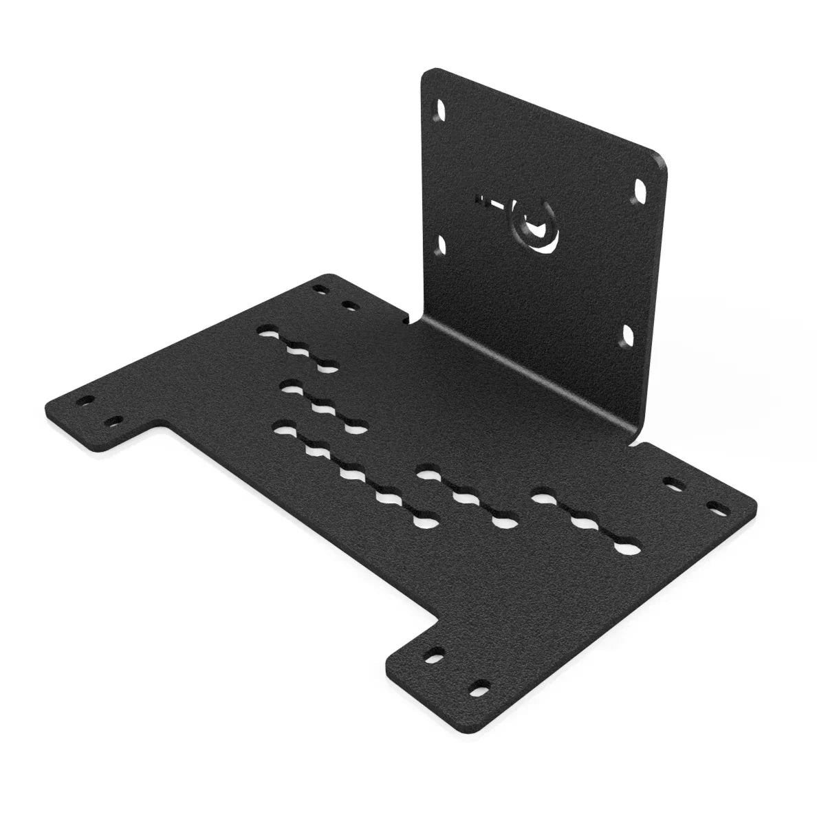 Steel mounting bracket for overlanding gear, compatible with expedition vehicles
