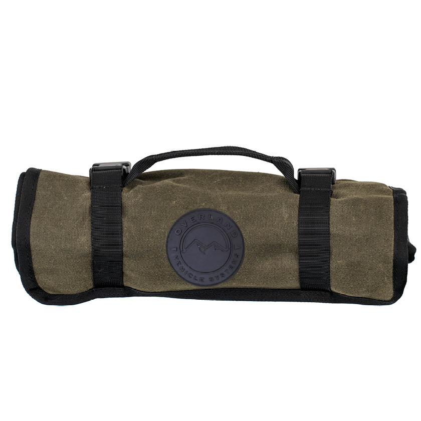 OVS waxed canvas wrench tool roll