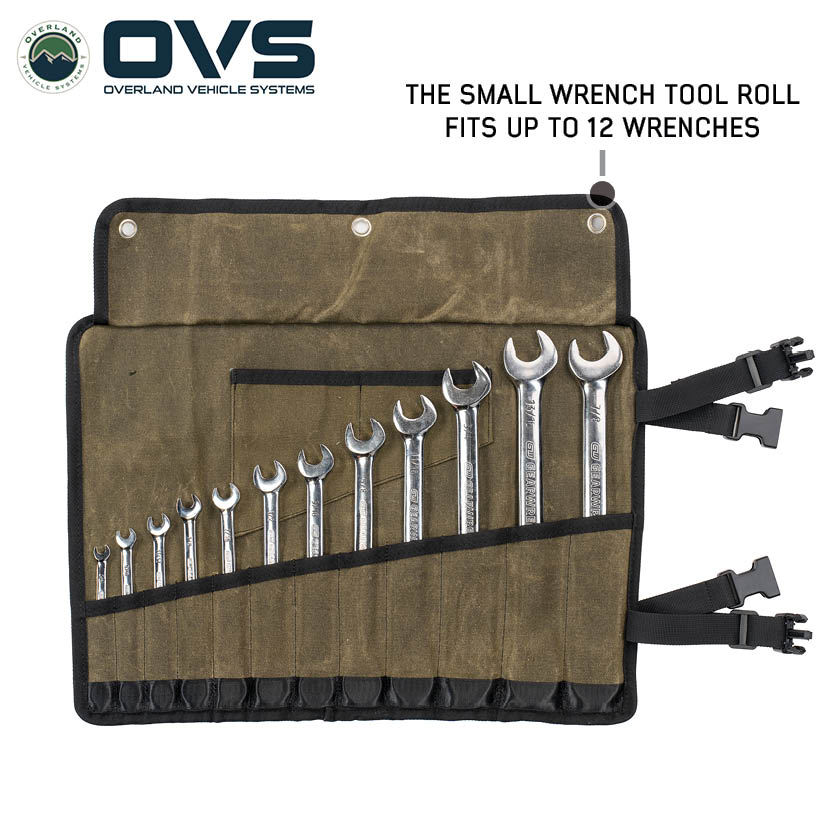 OVS waxed canvas wrench tool roll - view 7