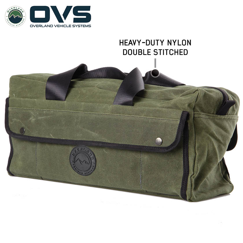 Overland Vehicle Systems small waxed canvas duffle bag - view 2