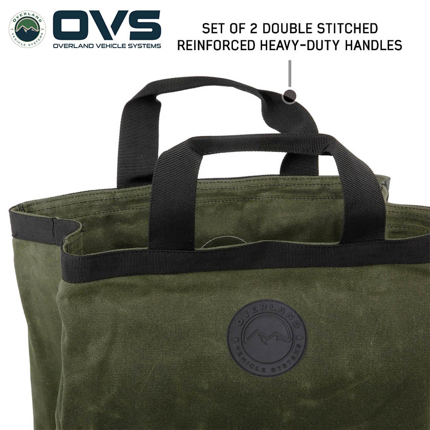 Overland Vehicle Systems Canyon #16 waxed canvas tote bag - view 3