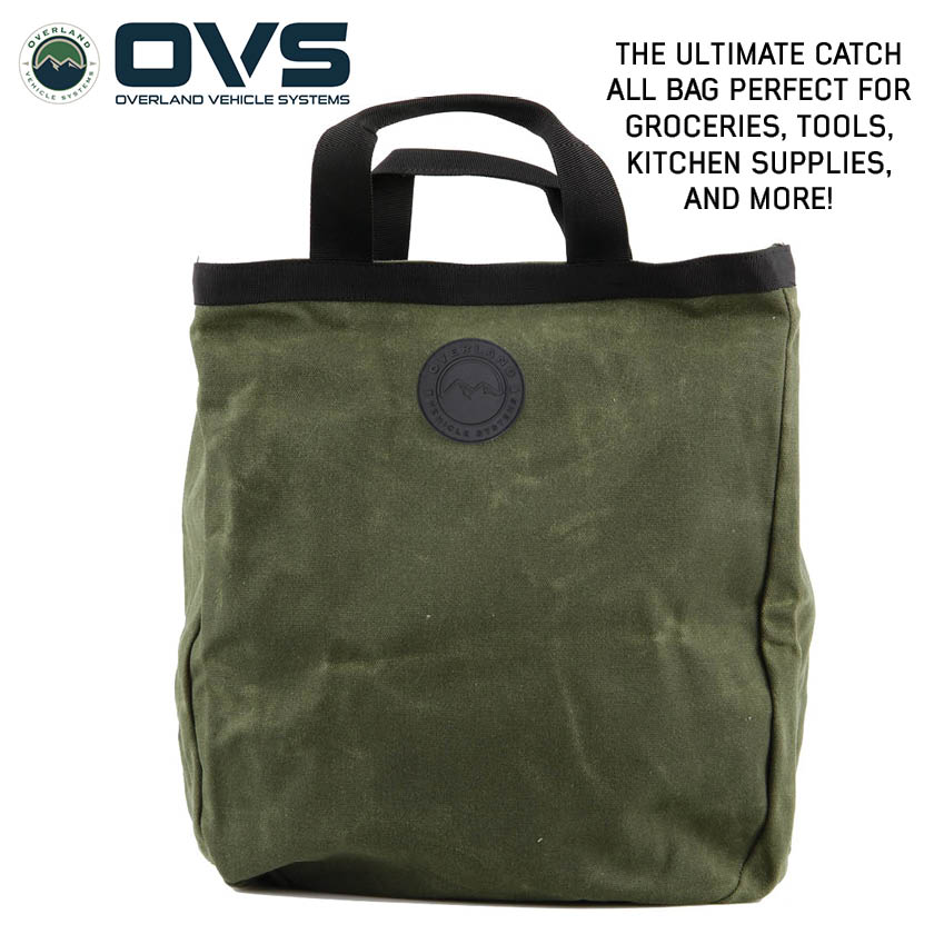 Overland Vehicle Systems Canyon #16 waxed canvas tote bag - view 4