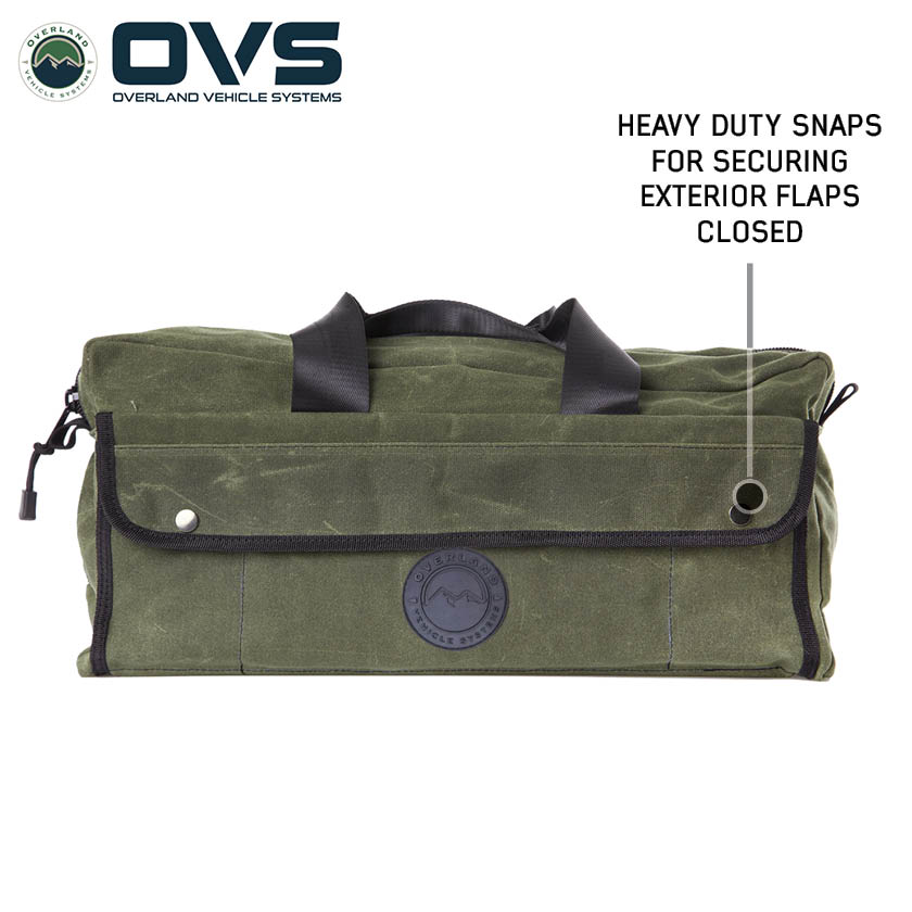 Overland Vehicle Systems small waxed canvas duffle bag - view 4