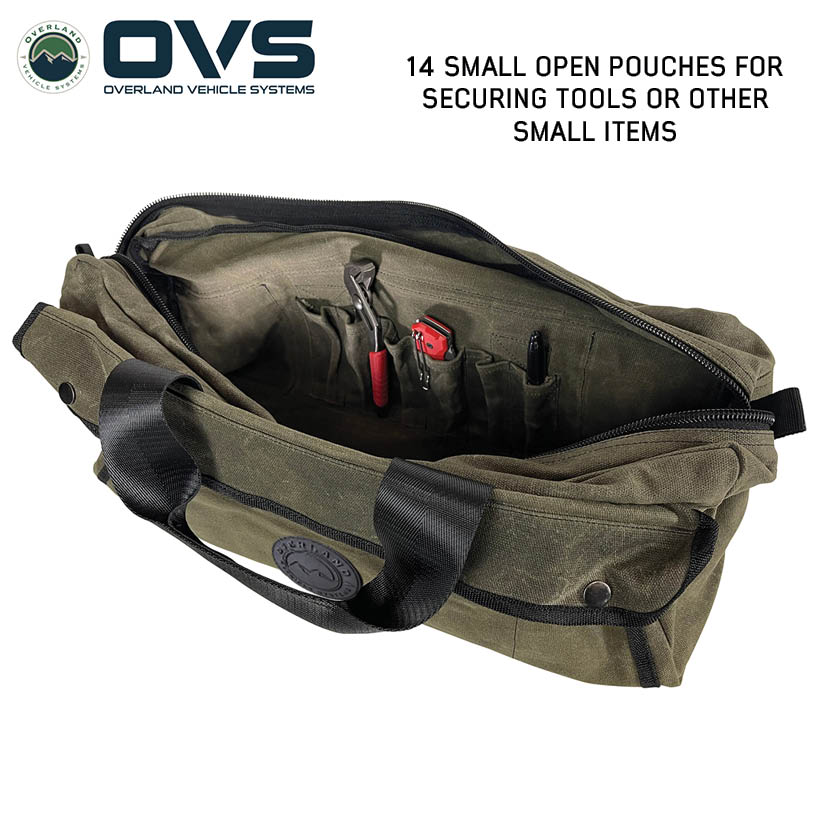 Overland Vehicle Systems small waxed canvas duffle bag - view 5
