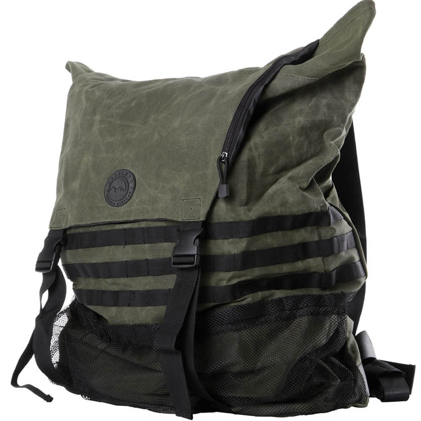 Overland Vehicle Systems Canyon extra large spare tire trash bag in waxed canvas