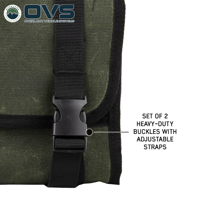 Overland Vehicle Systems Canyon rolled first aid storage bag in waxed canvas - view 5