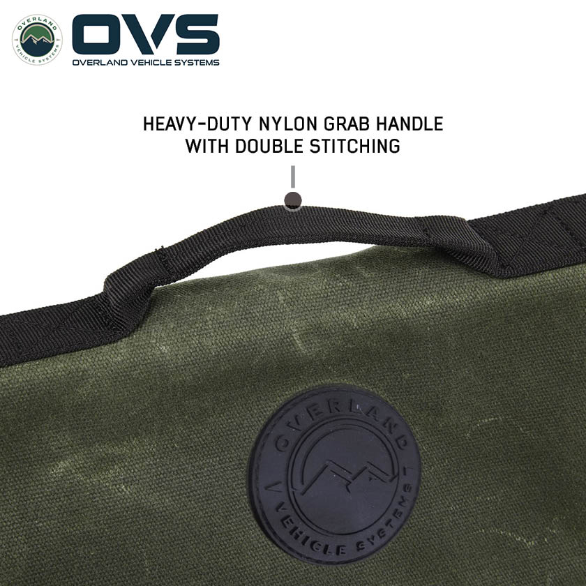 Overland Vehicle Systems Canyon rolled first aid storage bag in waxed canvas - view 7