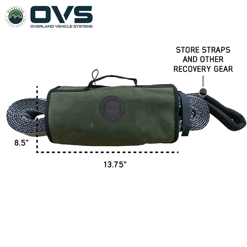 Overland Vehicle Systems Canyon #16 waxed canvas recovery wrap storage bag - view 7
