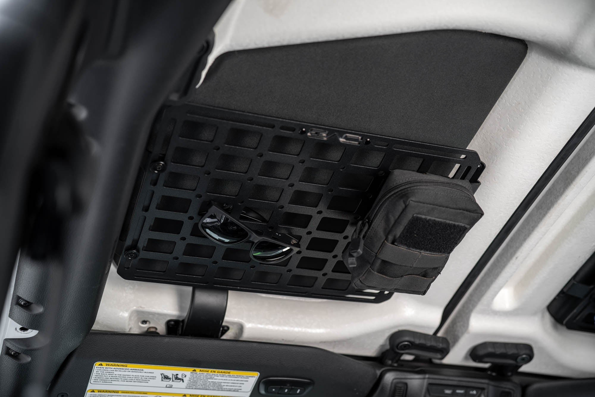 Wrangler-JL-Roof-Mount-for-Molle-Panel-Installed-1 - NVMOS