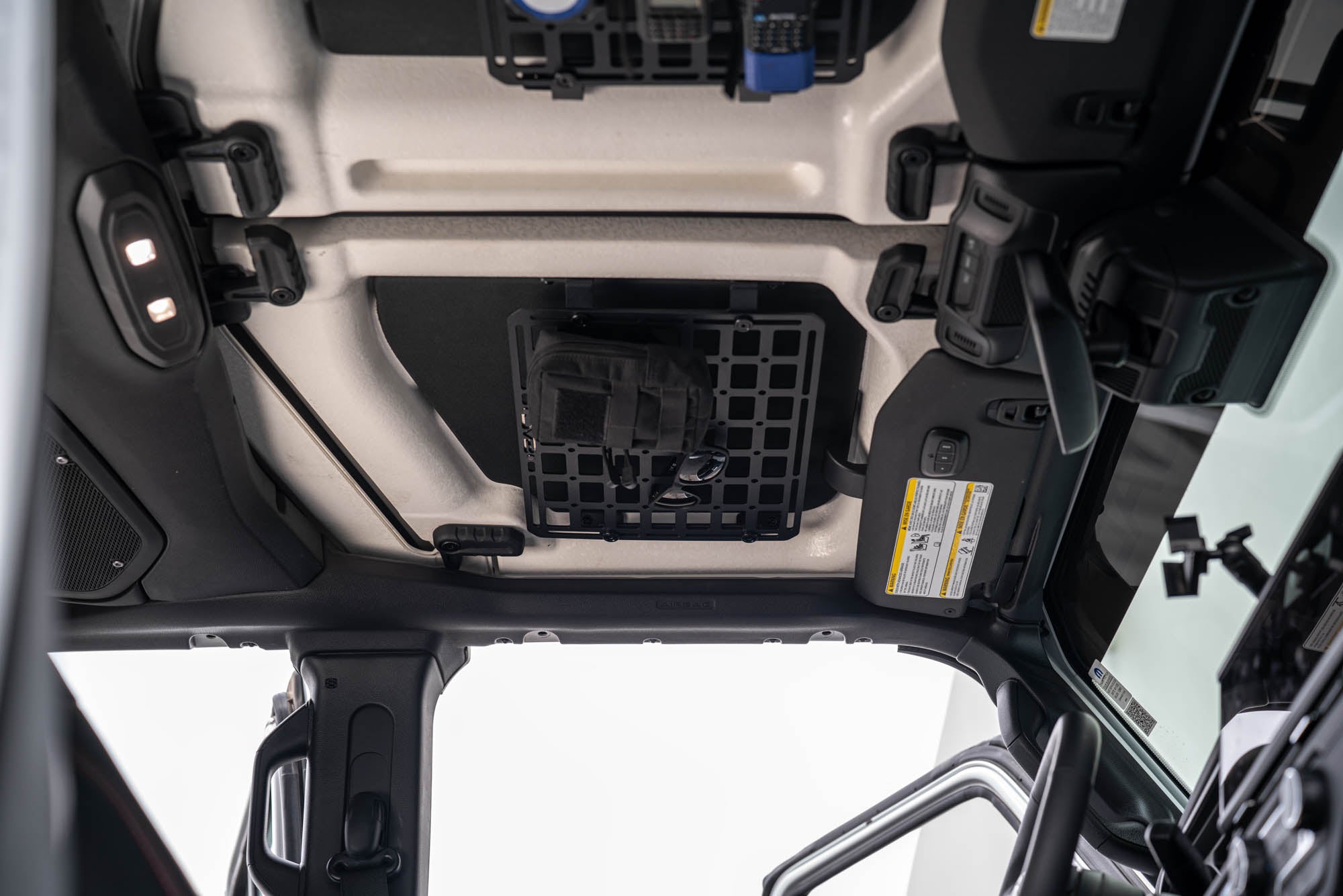 Wrangler-JL-Roof-Mount-for-Molle-Panel-Installed-2 - NVMOS