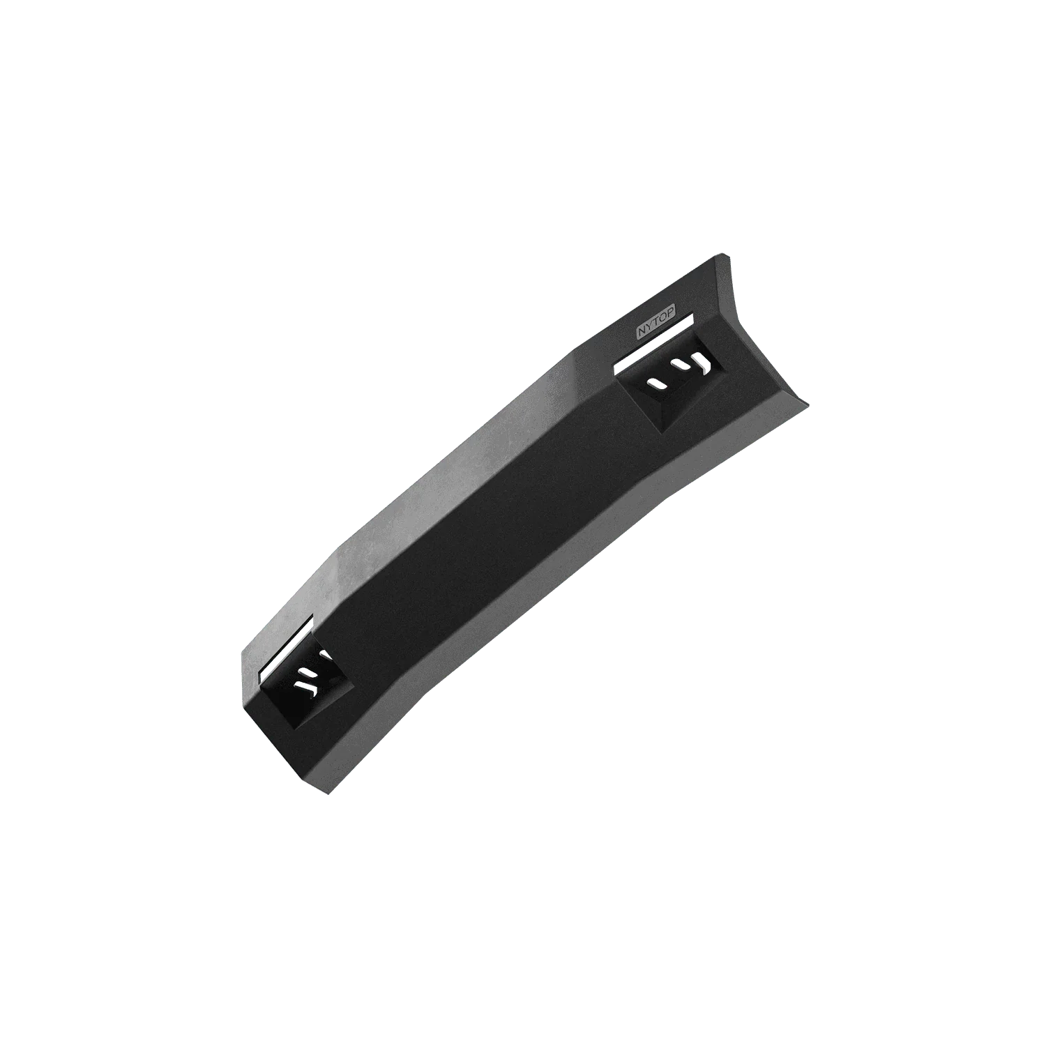 Black steel off-road rock slider with step plate for Toyota Tacoma or 4Runner