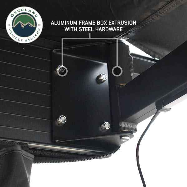 OVS XD Nomadic 180 degree awning, black body and black trim - view 8