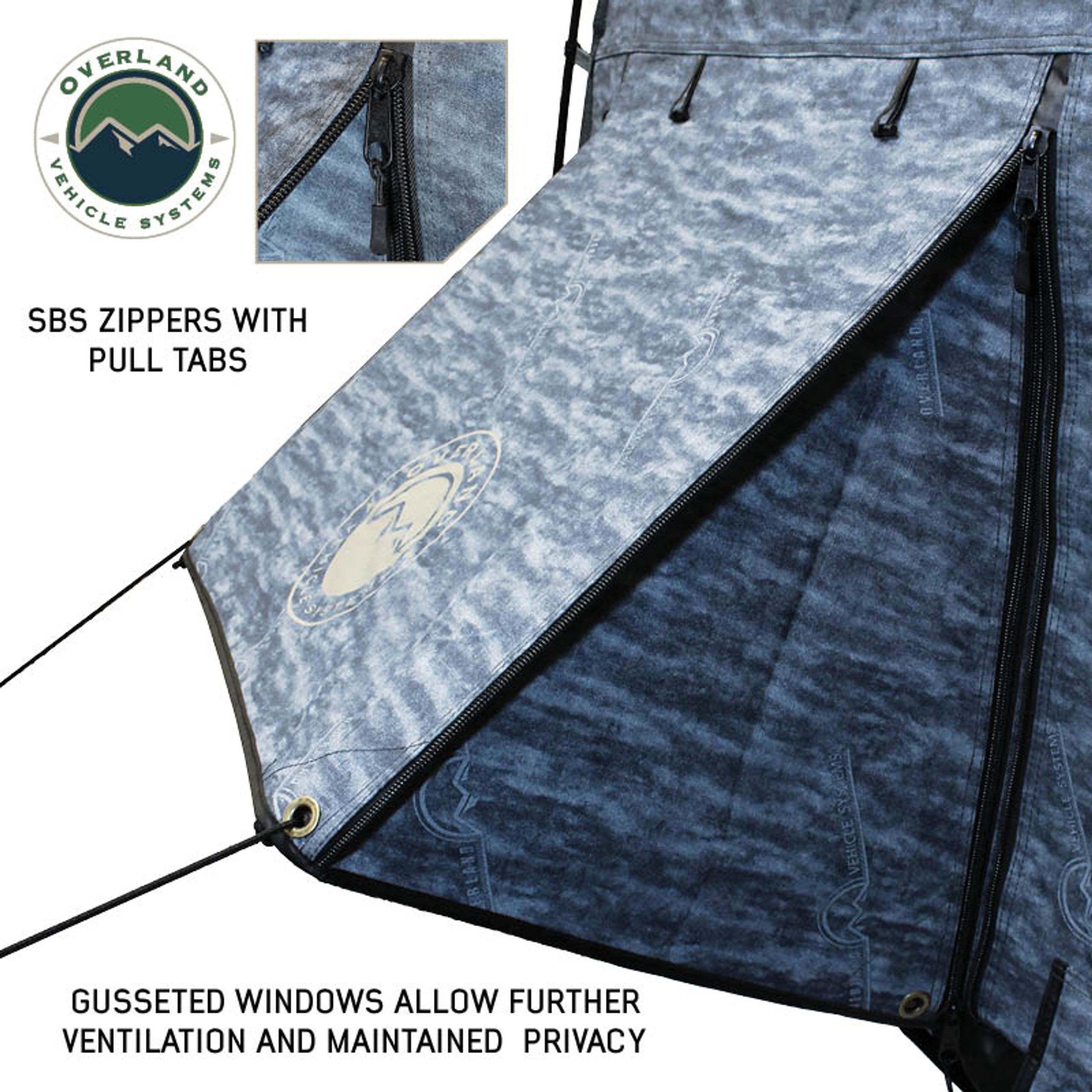 XD Khumbu 2 Person Swag Bag Tent W/ Black Out, Blue Body, and Storage Bag