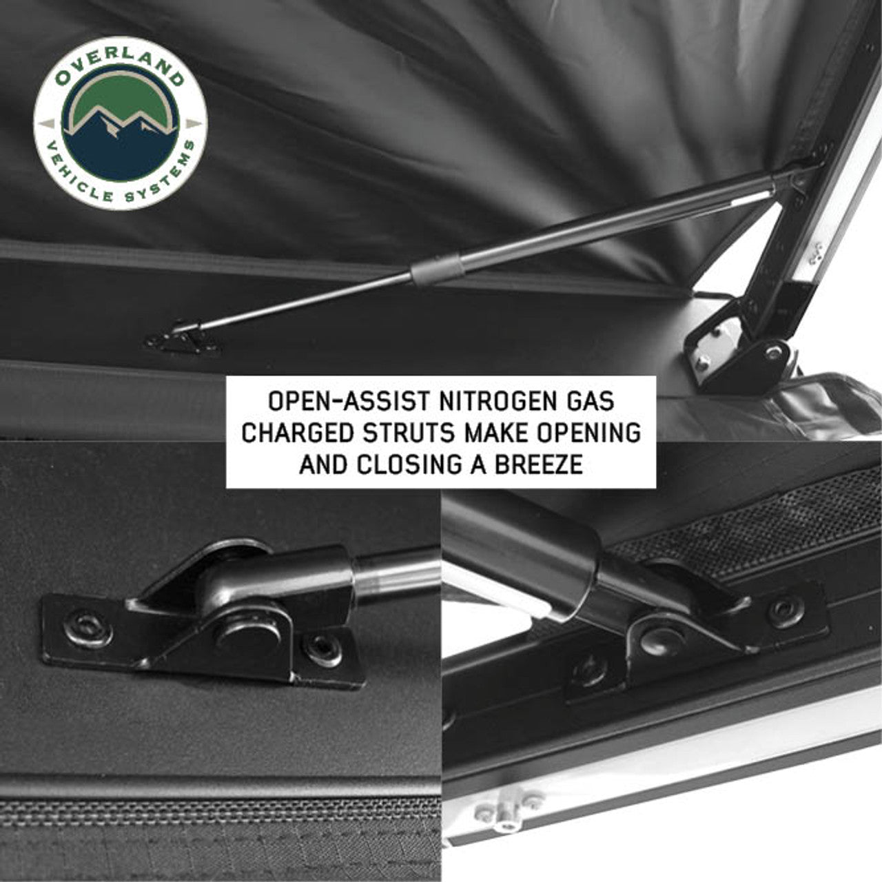 XD Nomadic 2.0 - 6.5' Awning - W/ Lights, Black Out, Black Fabric & Travel Cover Universal