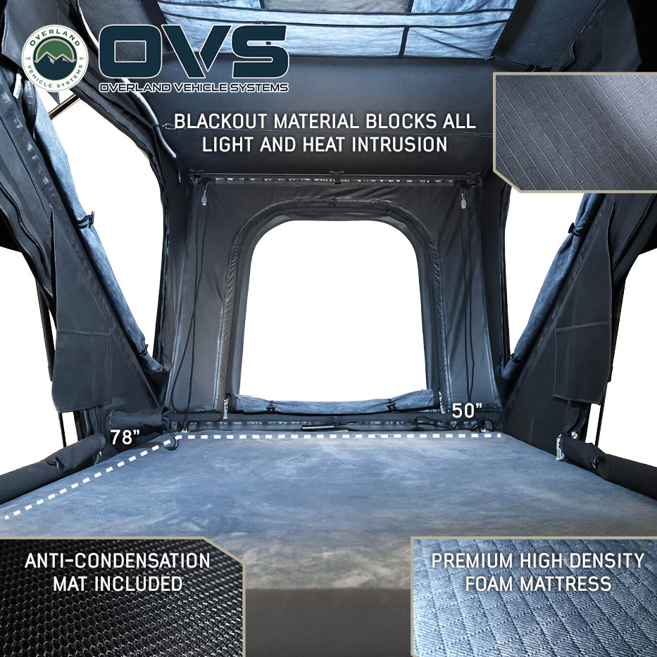 OVS XD K2 clam shell aluminum hard shell roof top tent - view 4