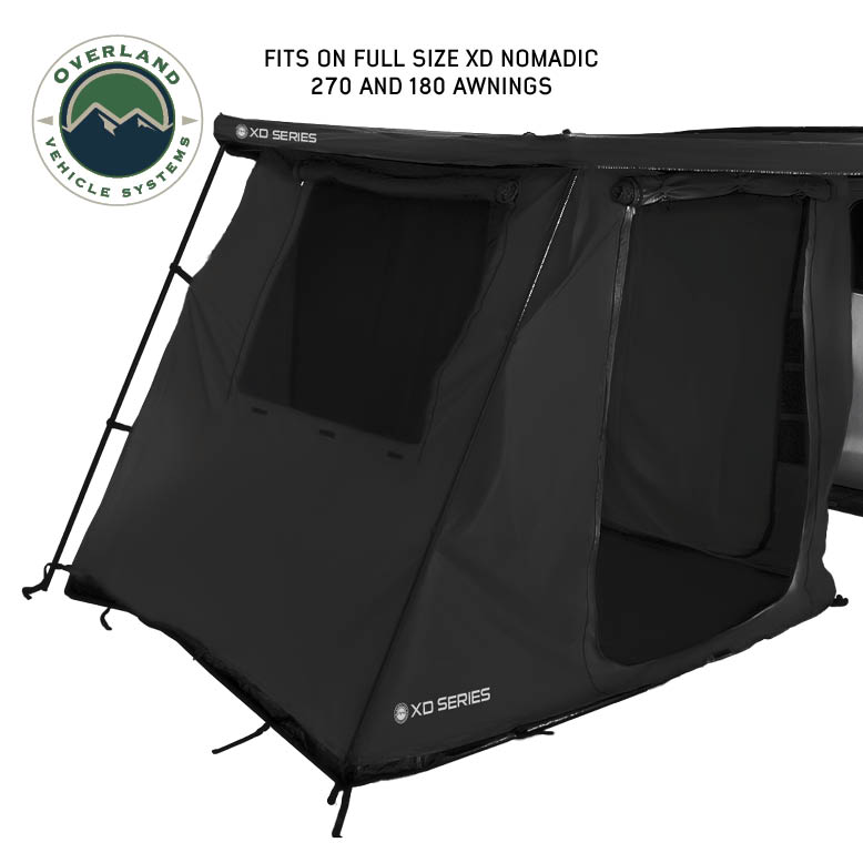 OVS XD Nomadic 270/180 degree awning annex room enclosure, black - view 2