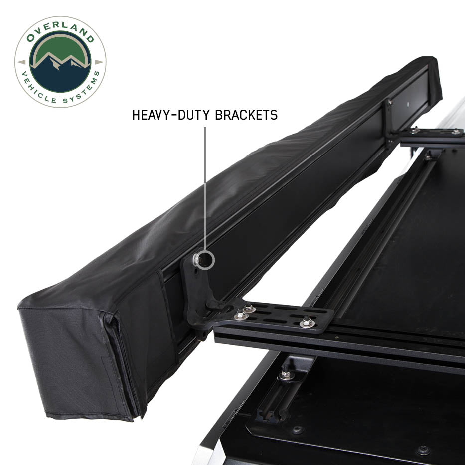 Overland Vehicle Systems XD Nomadic 270 LT awning with black fabric and travel cover - view 10
