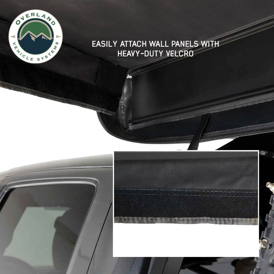 Overland Vehicle Systems XD Nomadic 270 LTE awning walls in black - view 8